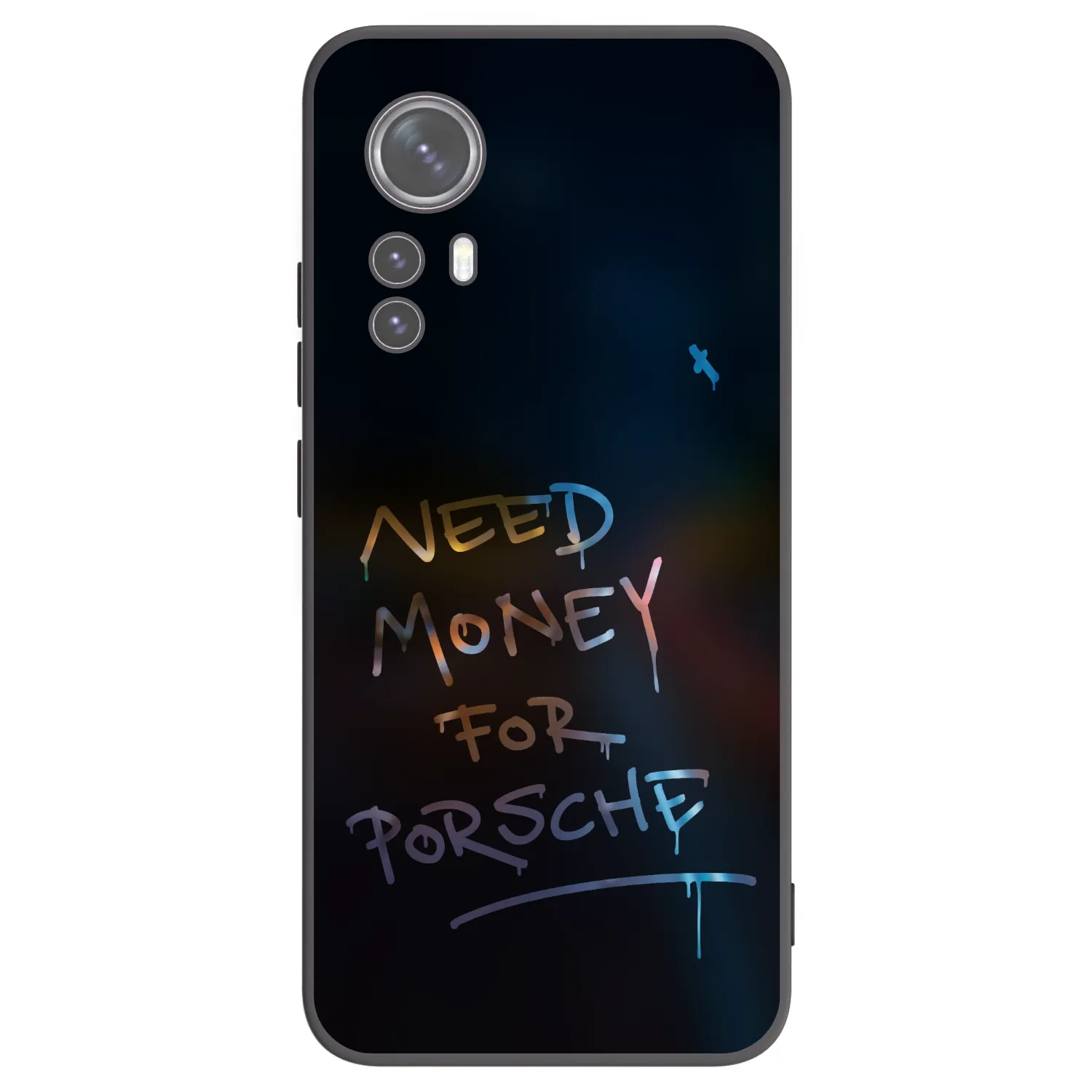 Picasee silikonowe czarne etui na Xiaomi 12X - Neon Nights