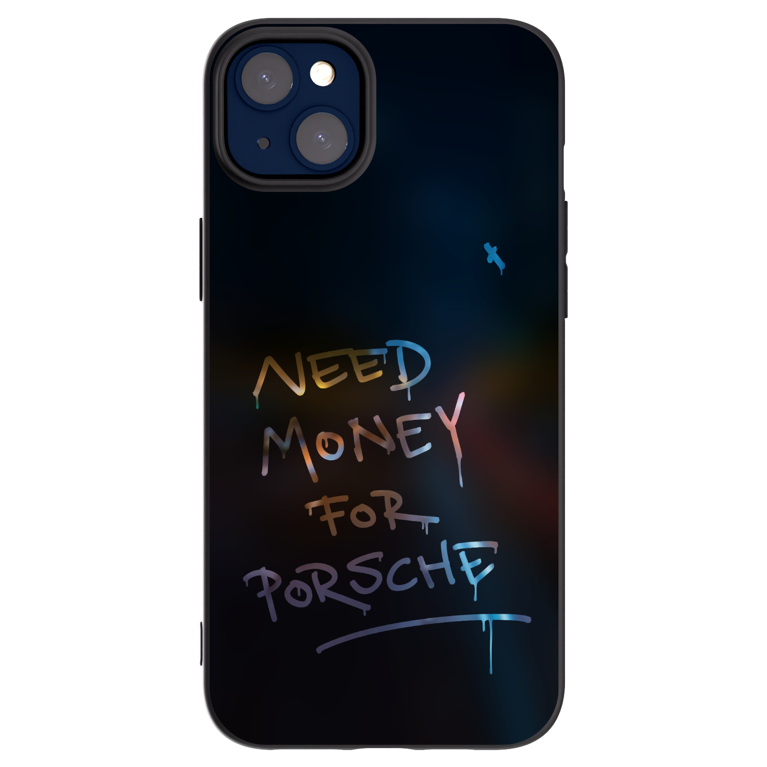 Picasee silikonowe czarne etui na Apple iPhone 14 Plus - Neon Nights