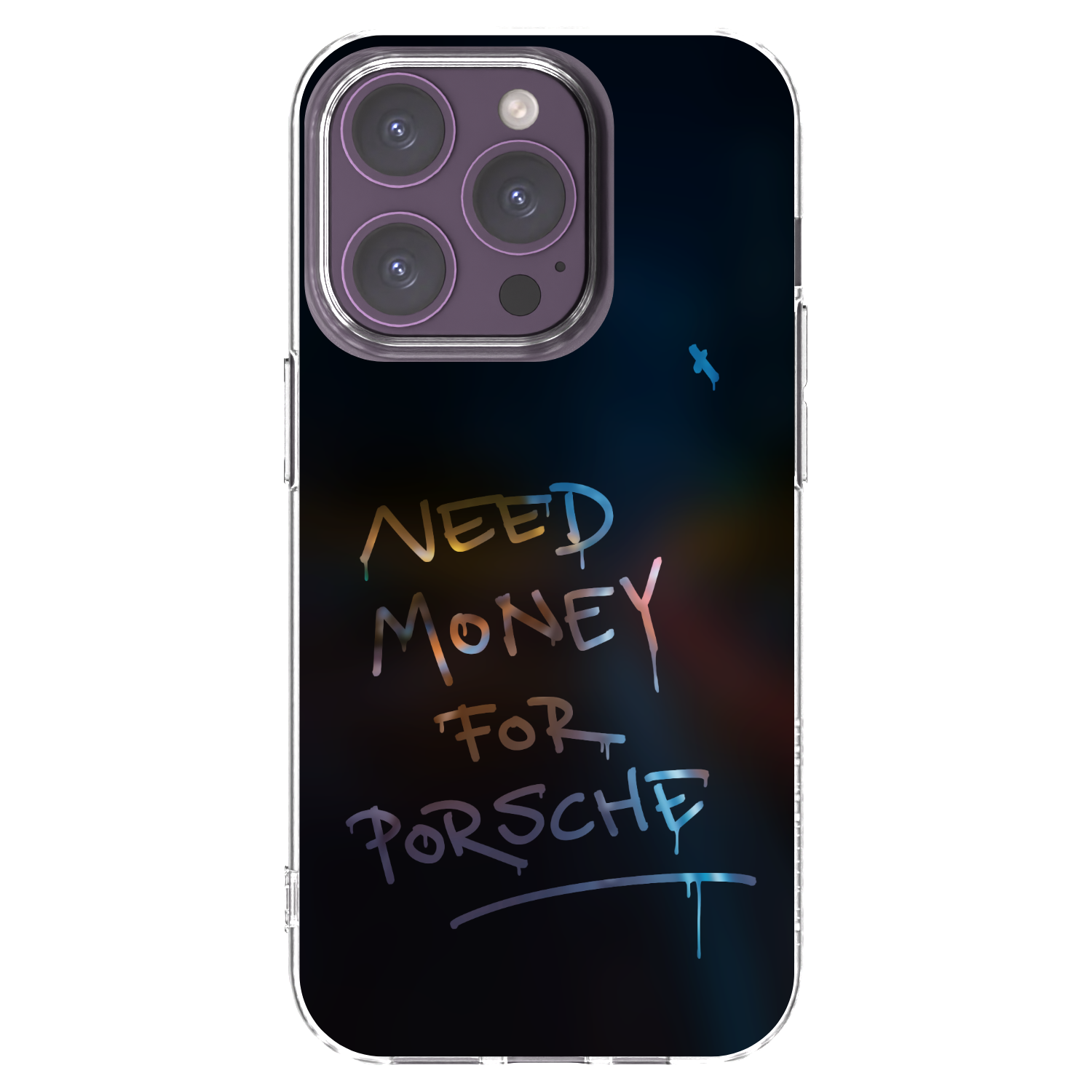 Picasee silikonowe przeźroczyste etui na Apple iPhone 14 Pro - Neon Nights