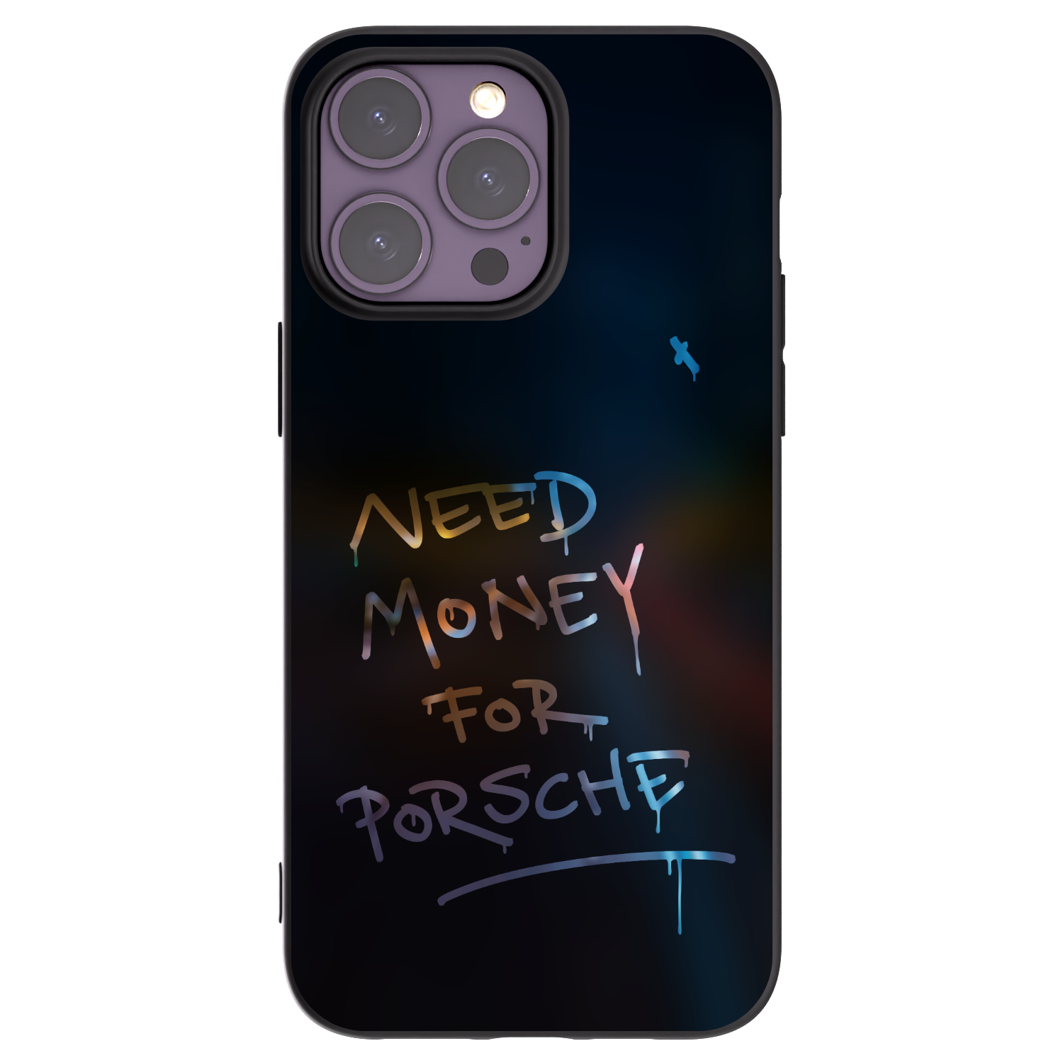 Picasee silikonowe czarne etui na Apple iPhone 14 Pro Max - Neon Nights