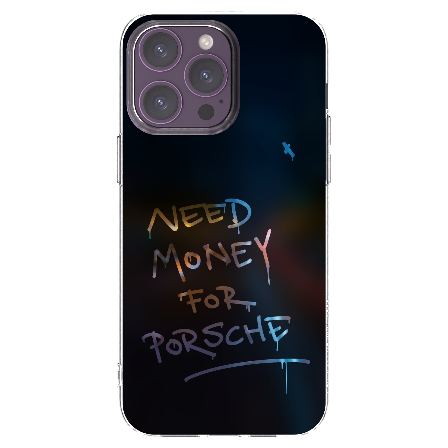 Picasee silikonowe przeźroczyste etui na Apple iPhone 14 Pro Max - Neon Nights