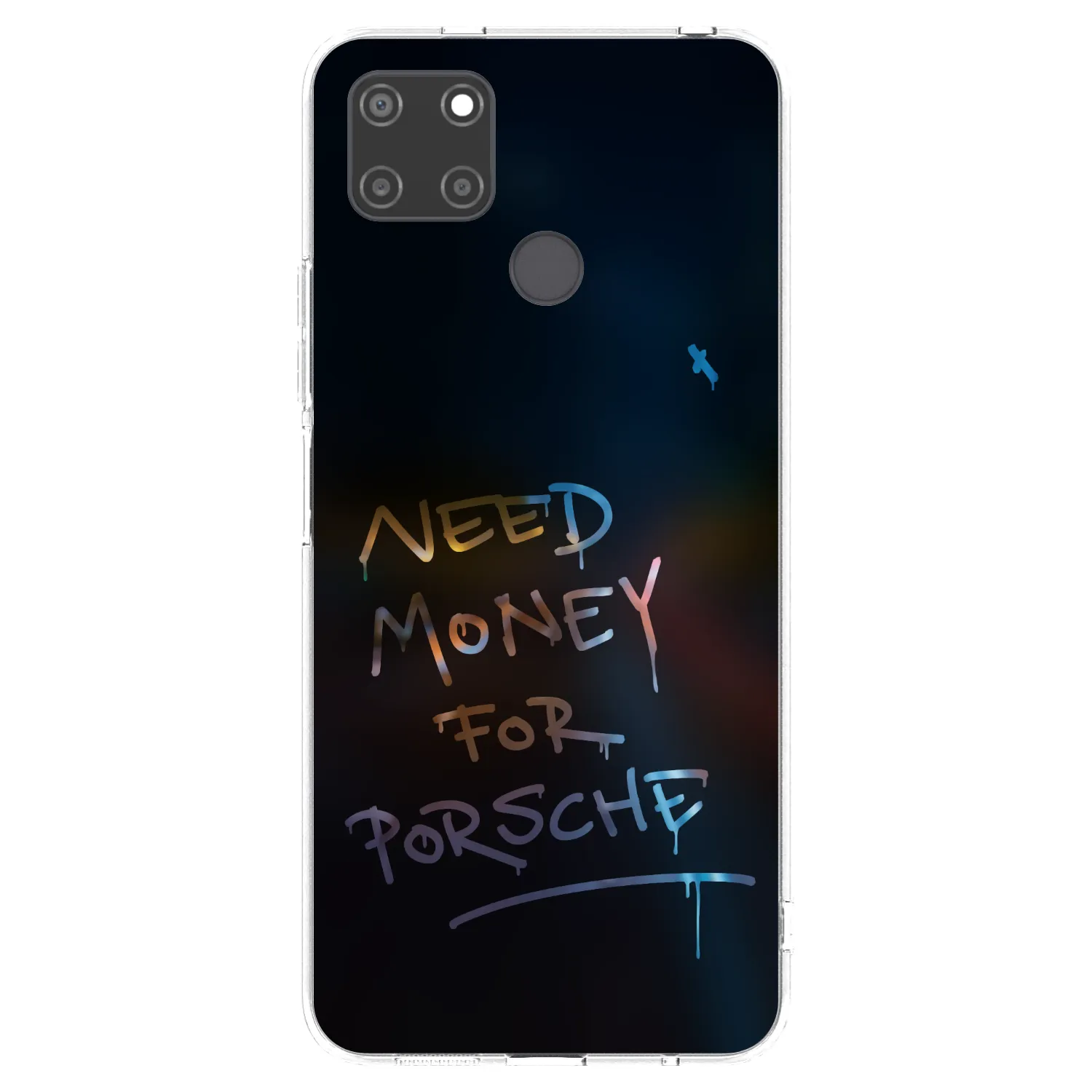 Picasee silikonowe przeźroczyste etui na Realme C21Y - Neon Nights