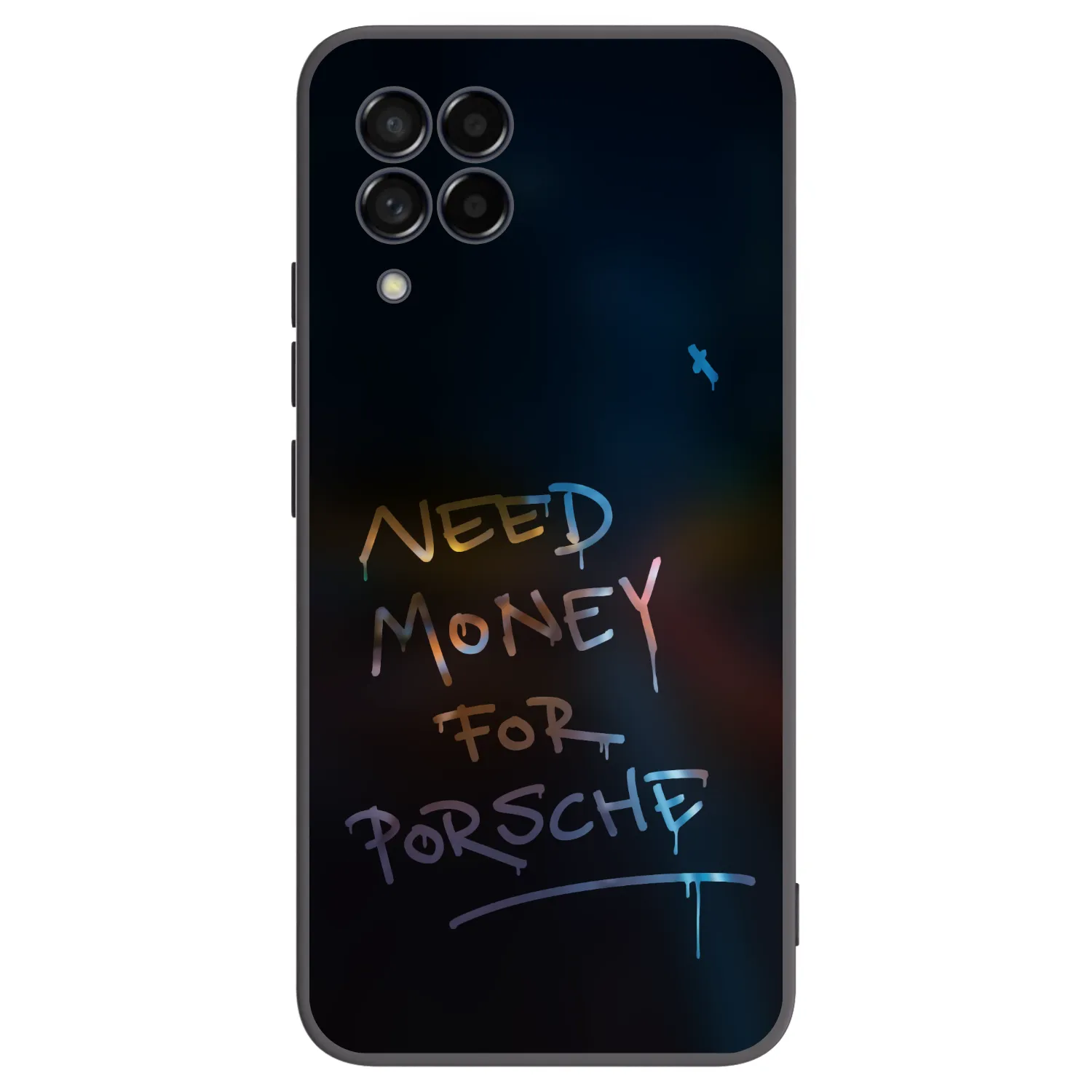 Picasee silikonowe czarne etui na Samsung Galaxy M53 5G - Neon Nights
