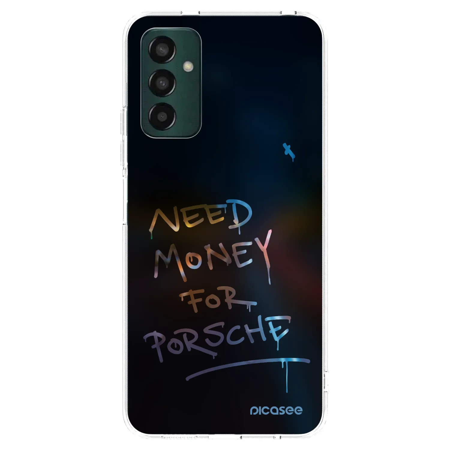 Picasee silikonowe przeźroczyste etui na Samsung Galaxy M13 M135F - Neon Nights