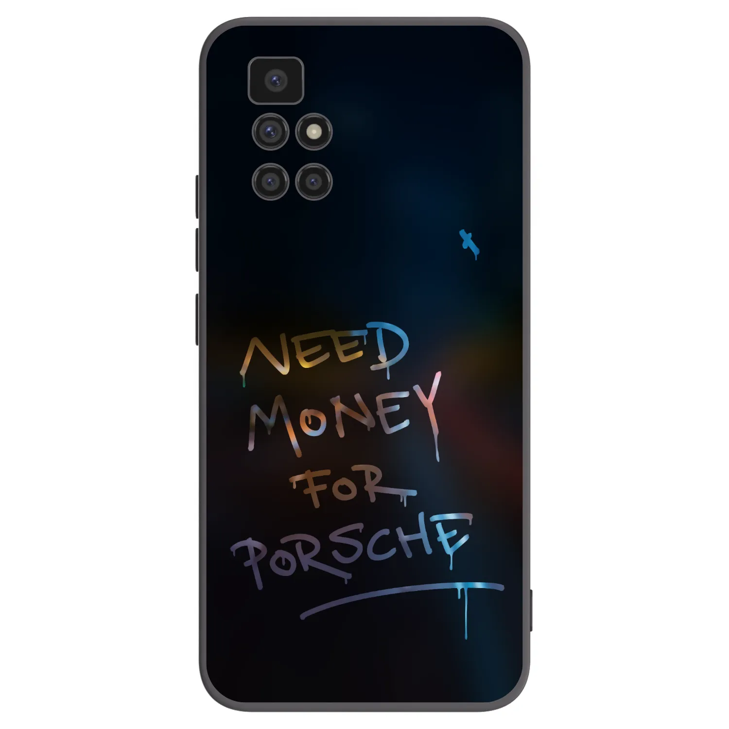 Picasee silikonowe czarne etui na Xiaomi Redmi 10 (2022) - Neon Nights