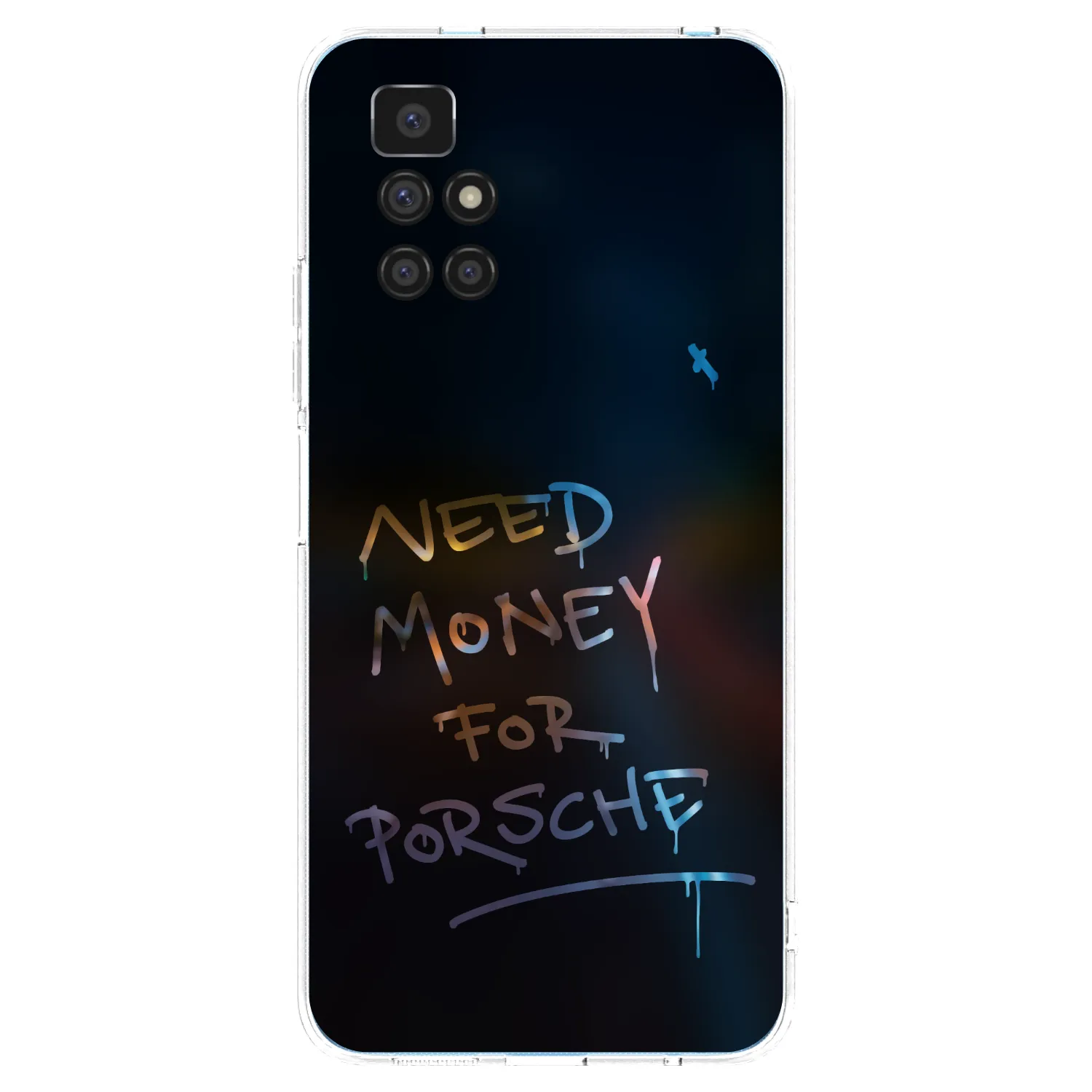 Picasee silikonowe przeźroczyste etui na Xiaomi Redmi 10 (2022) - Neon Nights