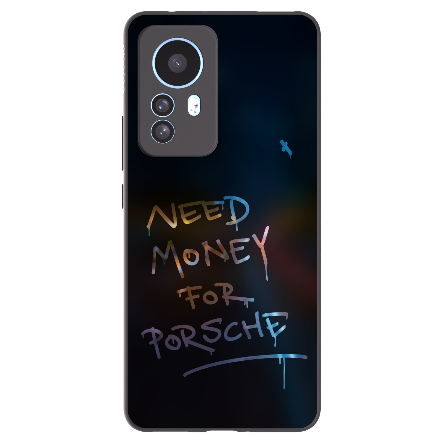 Picasee silikonowe czarne etui na Xiaomi 12T - Neon Nights