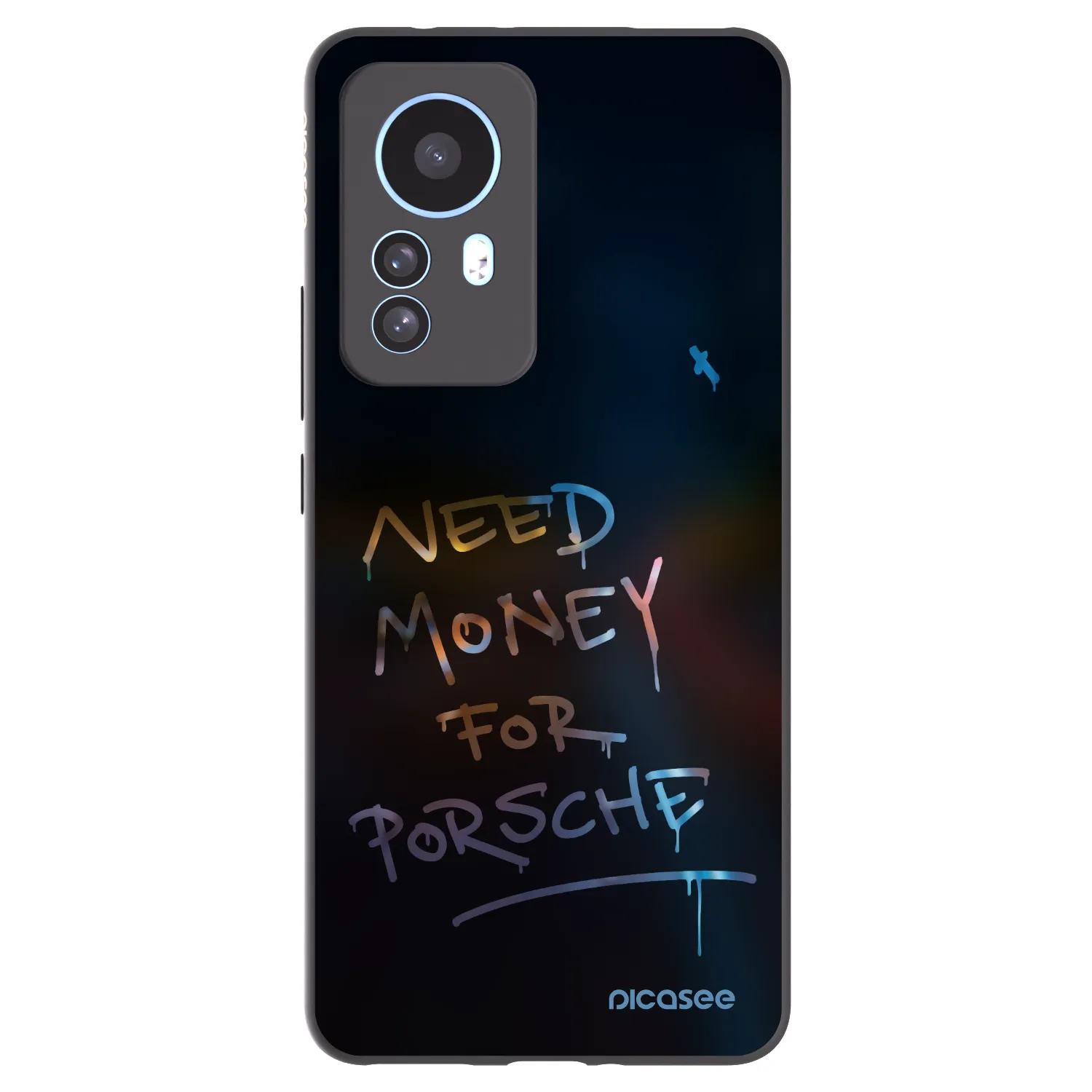Picasee silikonowe czarne etui na Xiaomi 12T Pro - Neon Nights