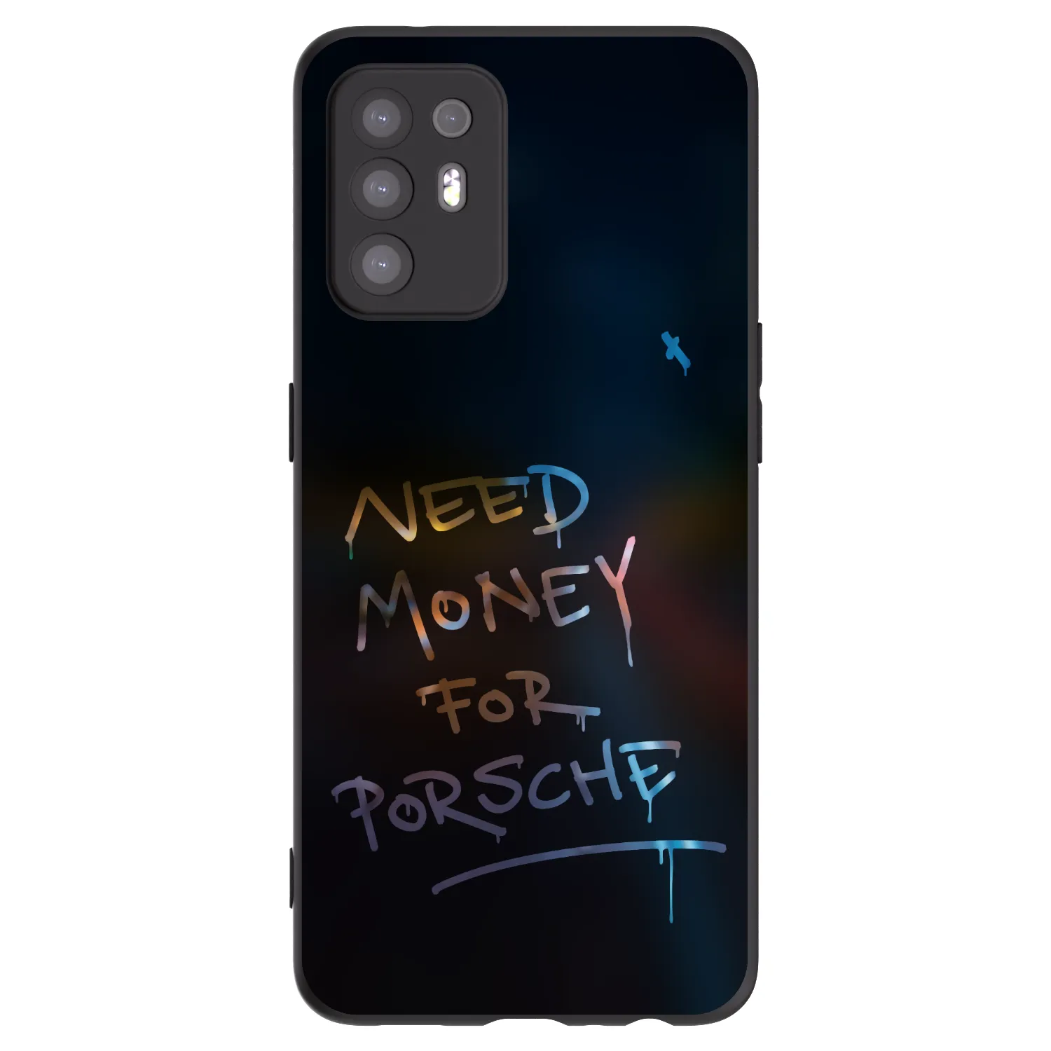 Picasee silikonowe czarne etui na OPPO A94 5G - Neon Nights