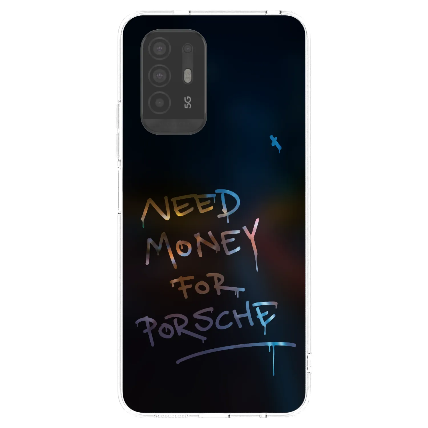 Picasee silikonowe przeźroczyste etui na OPPO A94 5G - Neon Nights