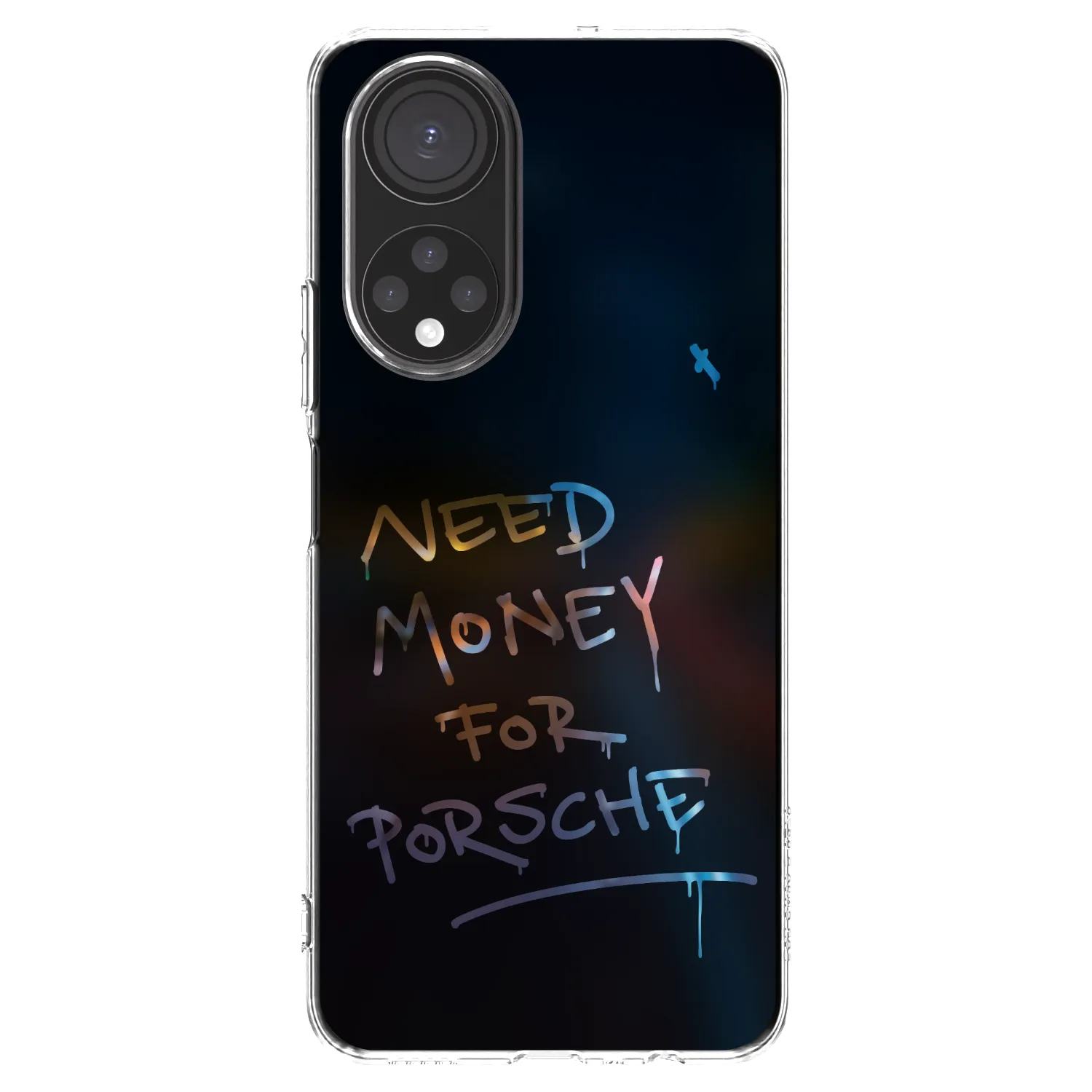 Picasee silikonowe przeźroczyste etui na Honor X7 - Neon Nights