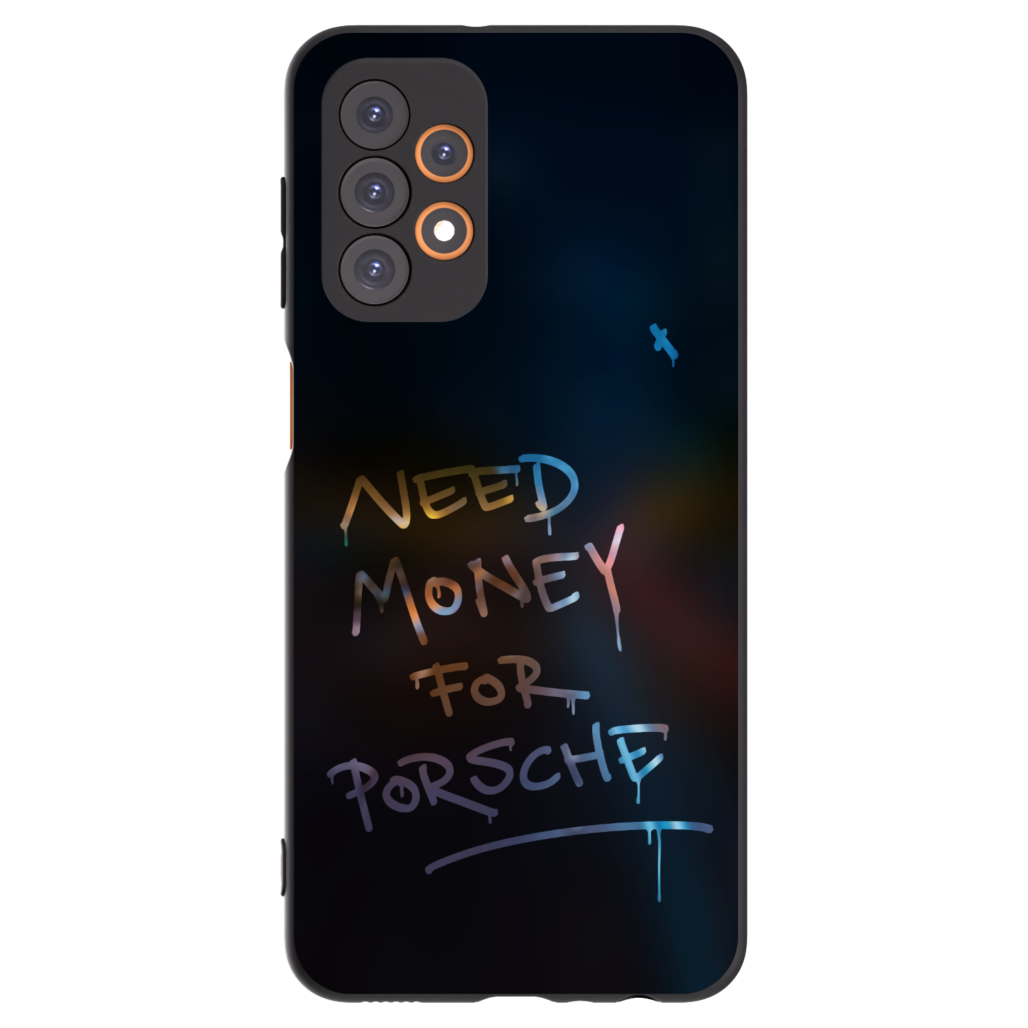 Picasee silikonowe czarne etui na Samsung Galaxy A23 A235F 4G - Neon Nights