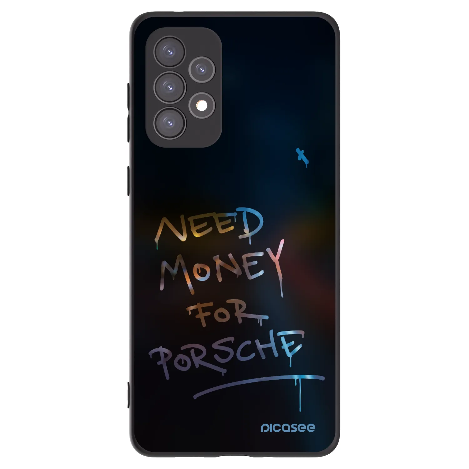 Picasee silikonowe czarne etui na Samsung Galaxy A73 5G - Neon Nights