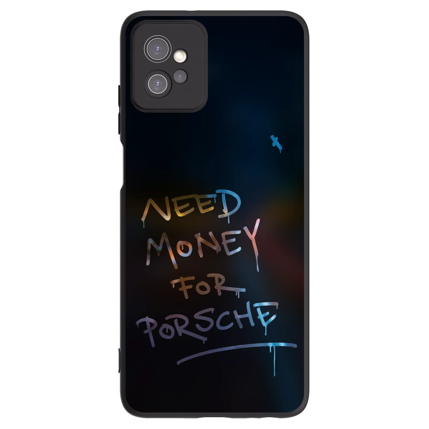Picasee silikonowe czarne etui na Motorola Moto G32 - Neon Nights