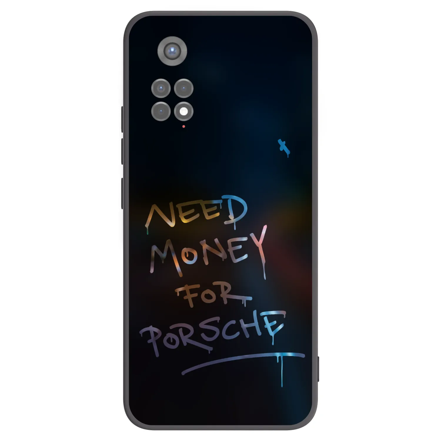 Picasee silikonowe czarne etui na Xiaomi Redmi Note 11S 5G - Neon Nights