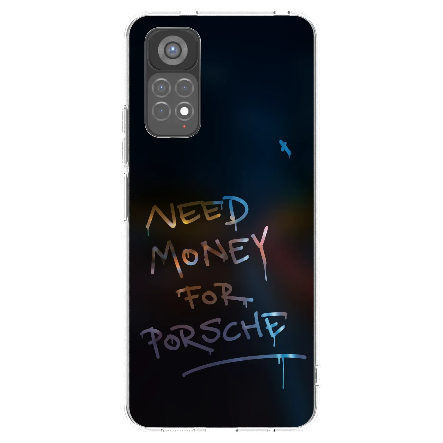 Picasee silikonowe przeźroczyste etui na Xiaomi Redmi Note 11S 5G - Neon Nights
