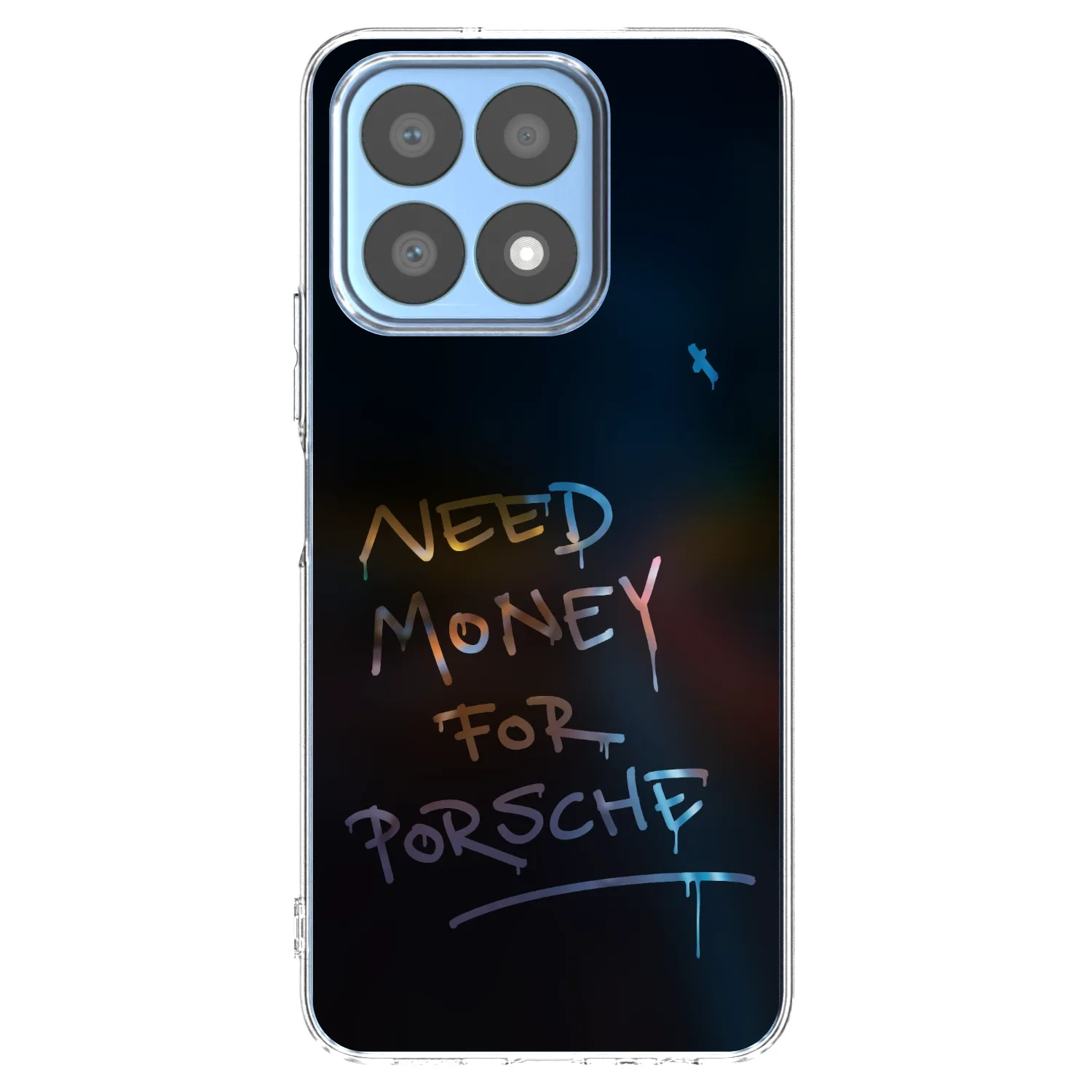Picasee silikonowe przeźroczyste etui na Honor X8a - Neon Nights