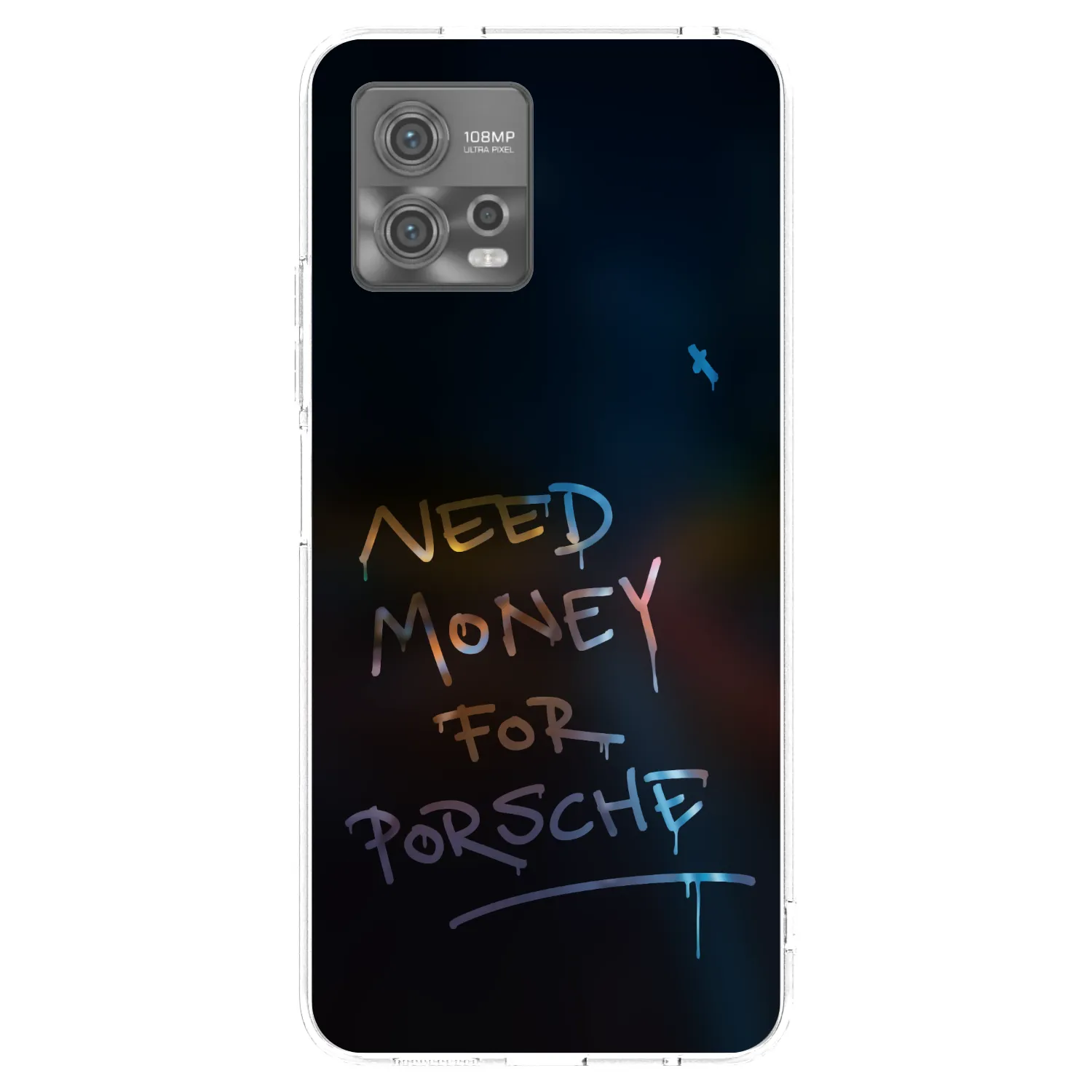 Picasee silikonowe przeźroczyste etui na Motorola Moto G72 - Neon Nights
