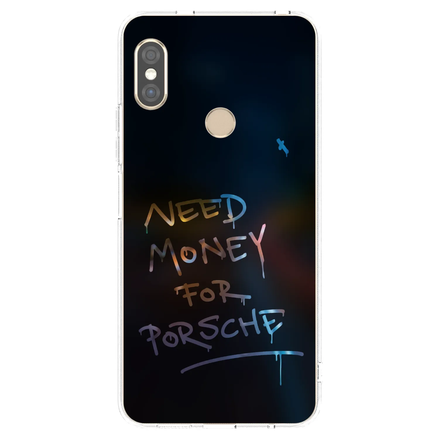 Picasee silikonowe przeźroczyste etui na Xiaomi Redmi Note 5 Global - Neon Nights