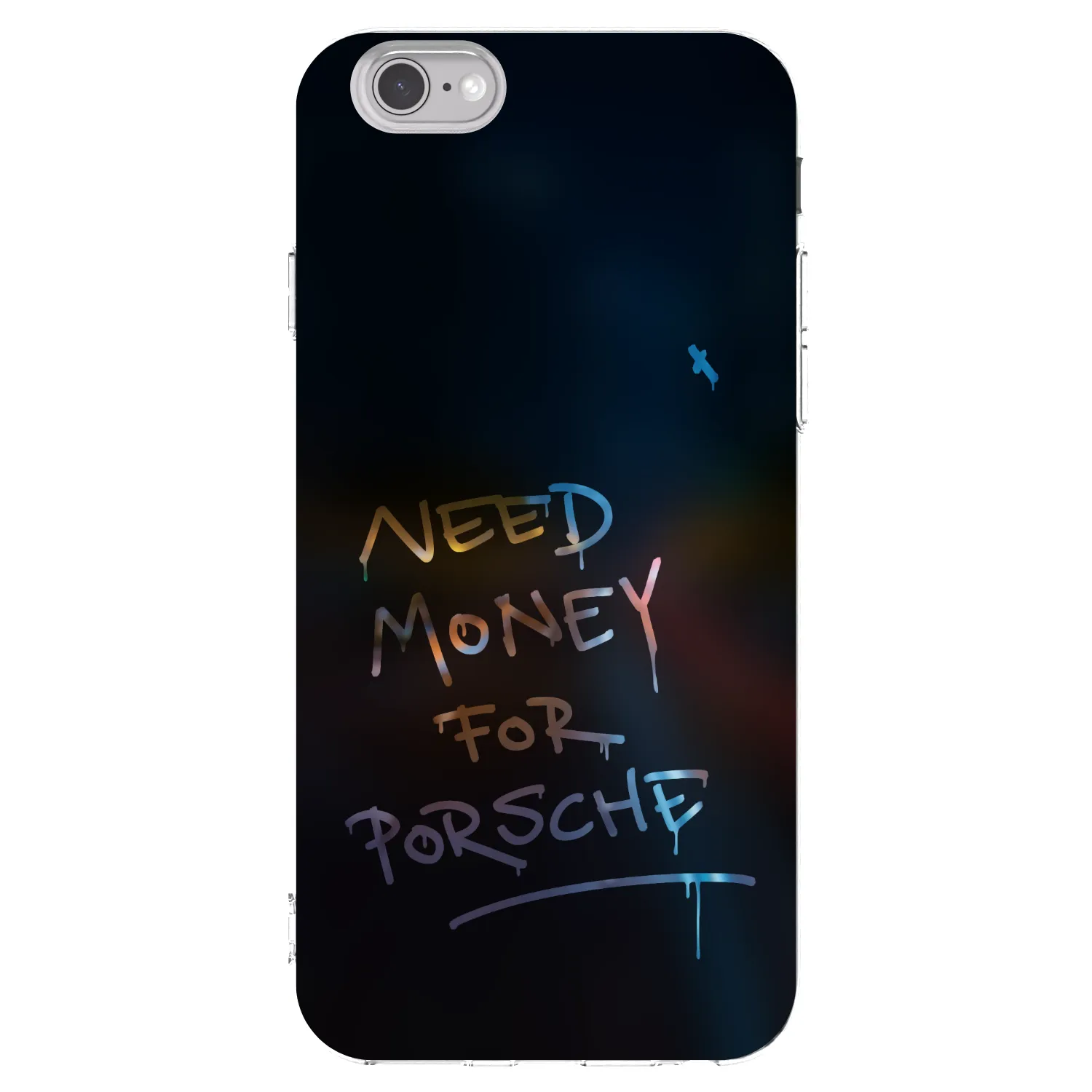 Picasee silikonowe przeźroczyste etui na Apple iPhone 6/6S - Neon Nights