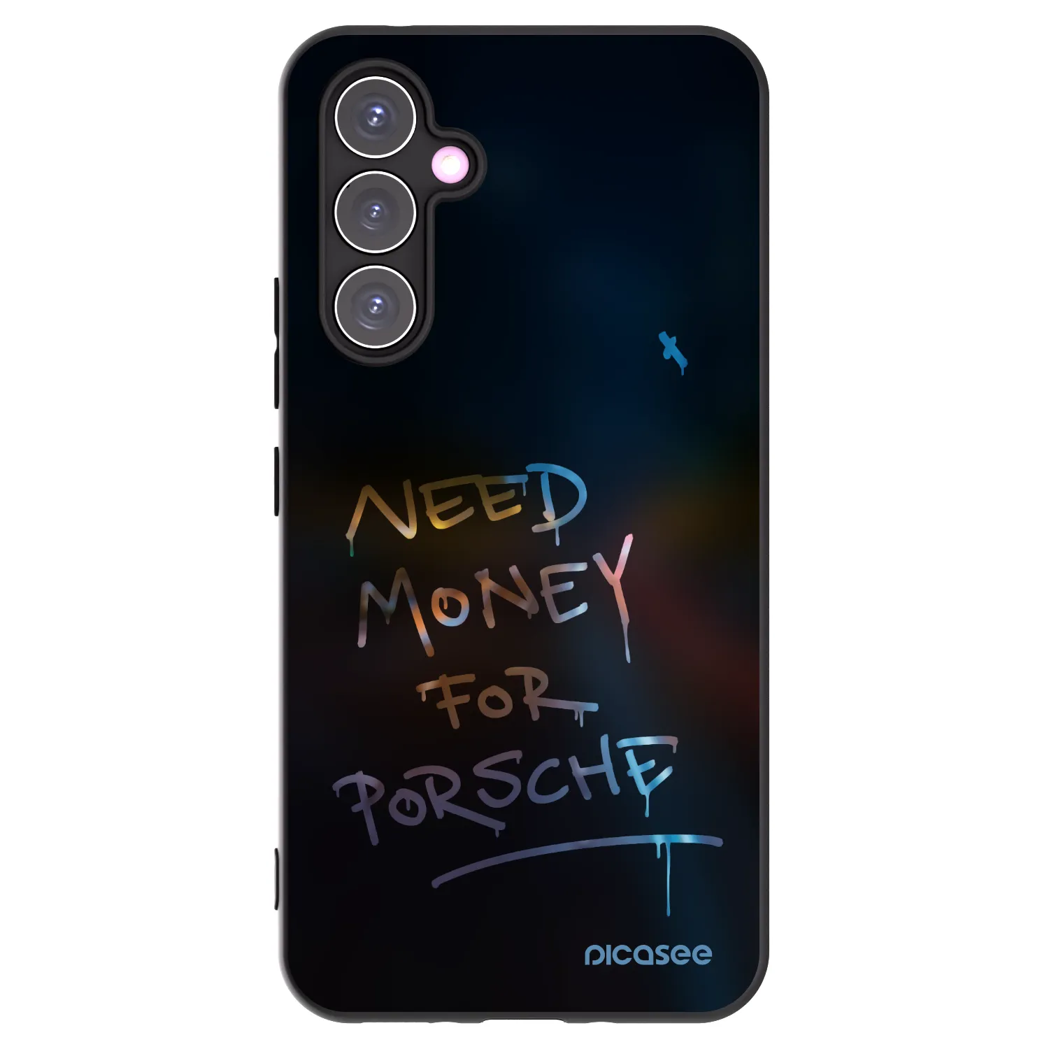 Picasee silikonowe czarne etui na Samsung Galaxy A54 5G A546B - Neon Nights