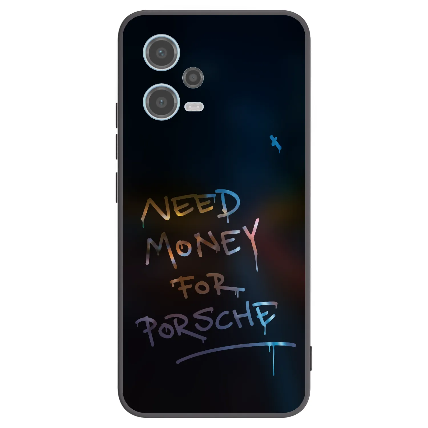 Picasee silikonowe czarne etui na Xiaomi Redmi Note 12 5G - Neon Nights