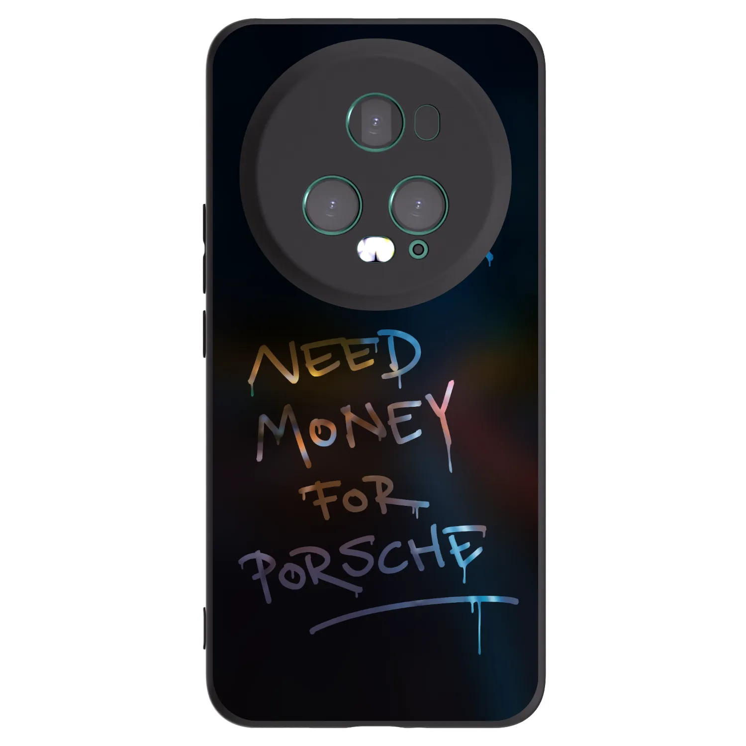 Picasee silikonowe czarne etui na Honor Magic5 Pro - Neon Nights