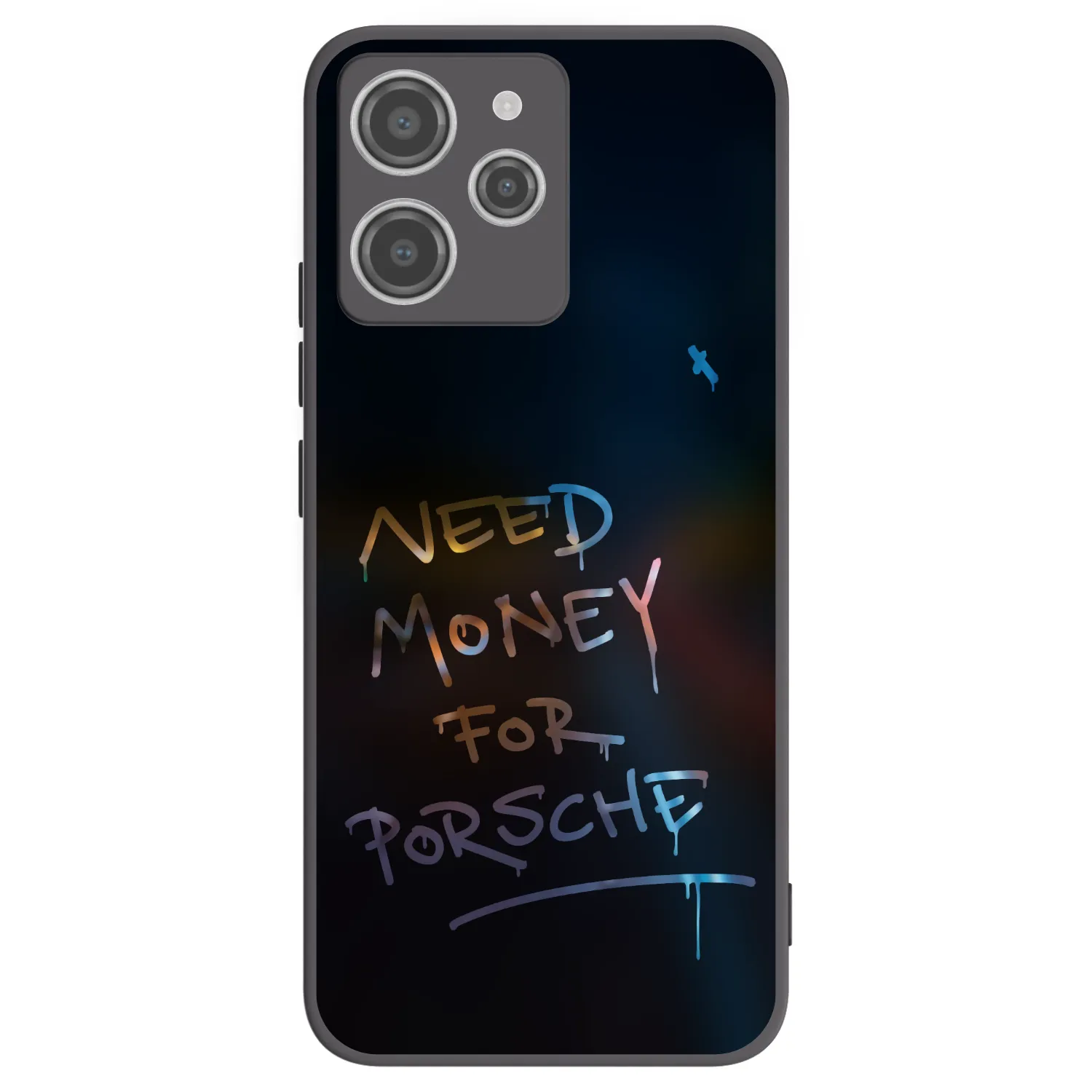 Picasee silikonowe czarne etui na Xiaomi Redmi 12 4G - Neon Nights