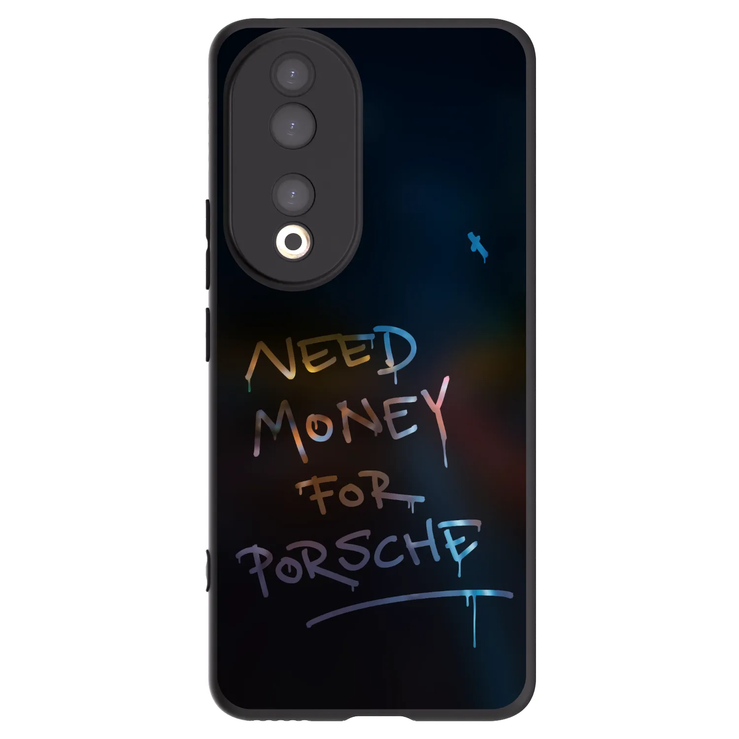 Picasee silikonowe czarne etui na Honor 90 5G - Neon Nights