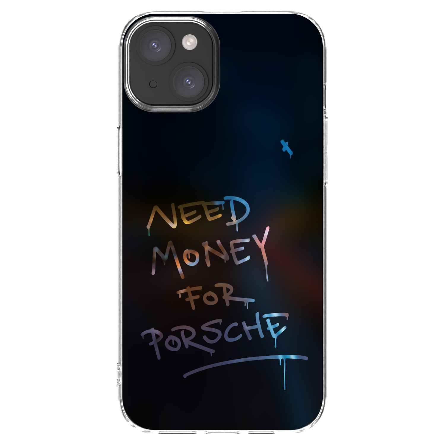Picasee silikonowe przeźroczyste etui na Apple iPhone 15 Plus - Neon Nights