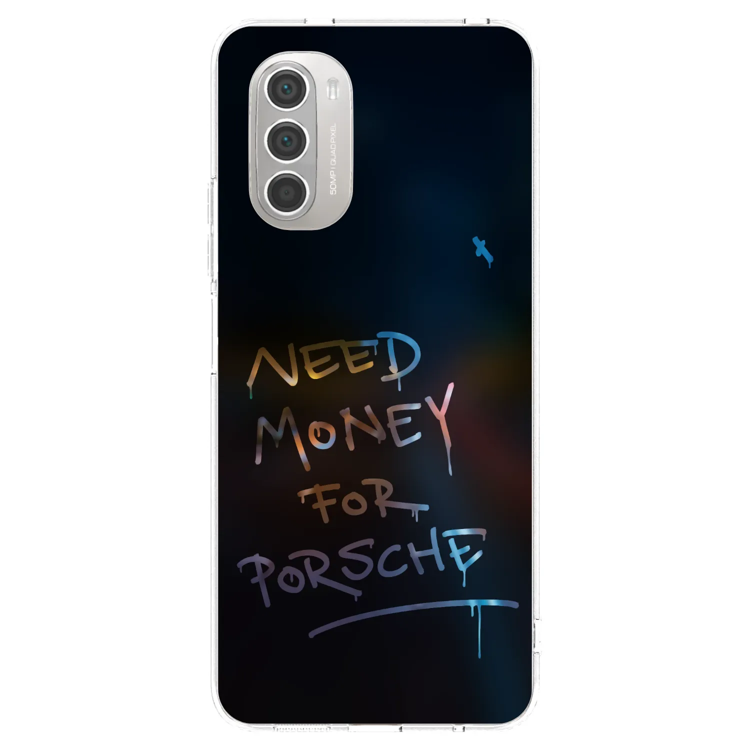 Picasee silikonowe przeźroczyste etui na Motorola Moto G51 - Neon Nights