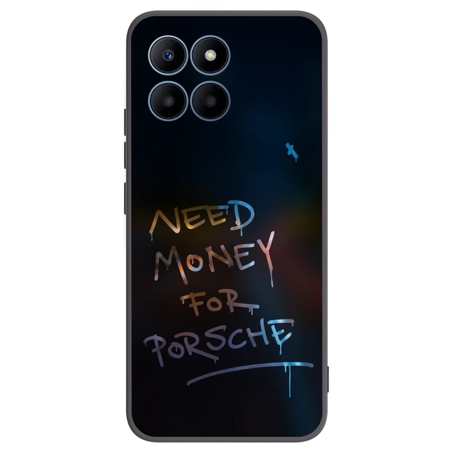 Picasee silikonowe czarne etui na Honor 70 Lite - Neon Nights