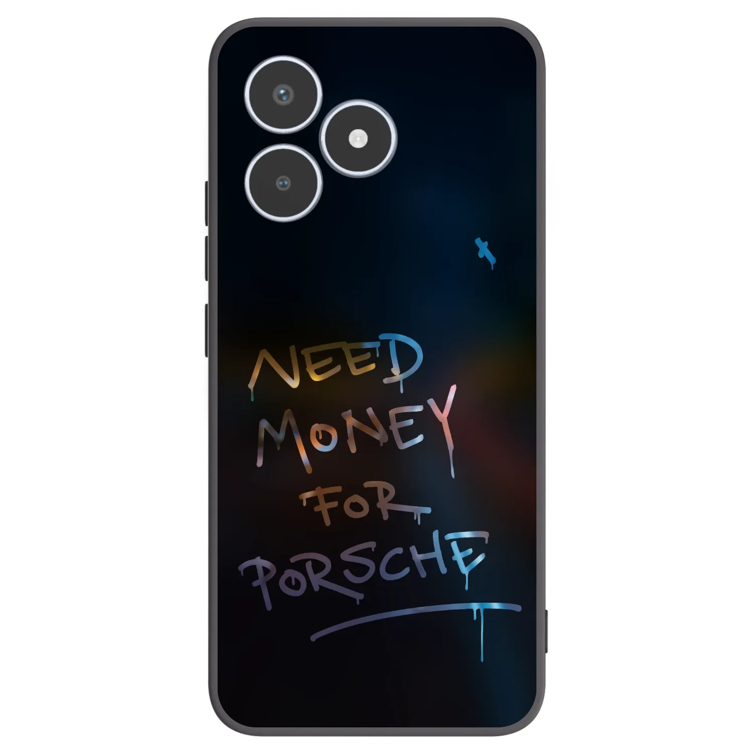 Picasee silikonowe czarne etui na Realme C53 - Neon Nights