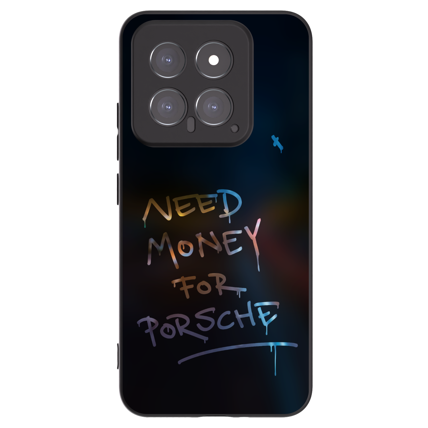 Picasee silikonowe czarne etui na Xiaomi 14 - Neon Nights