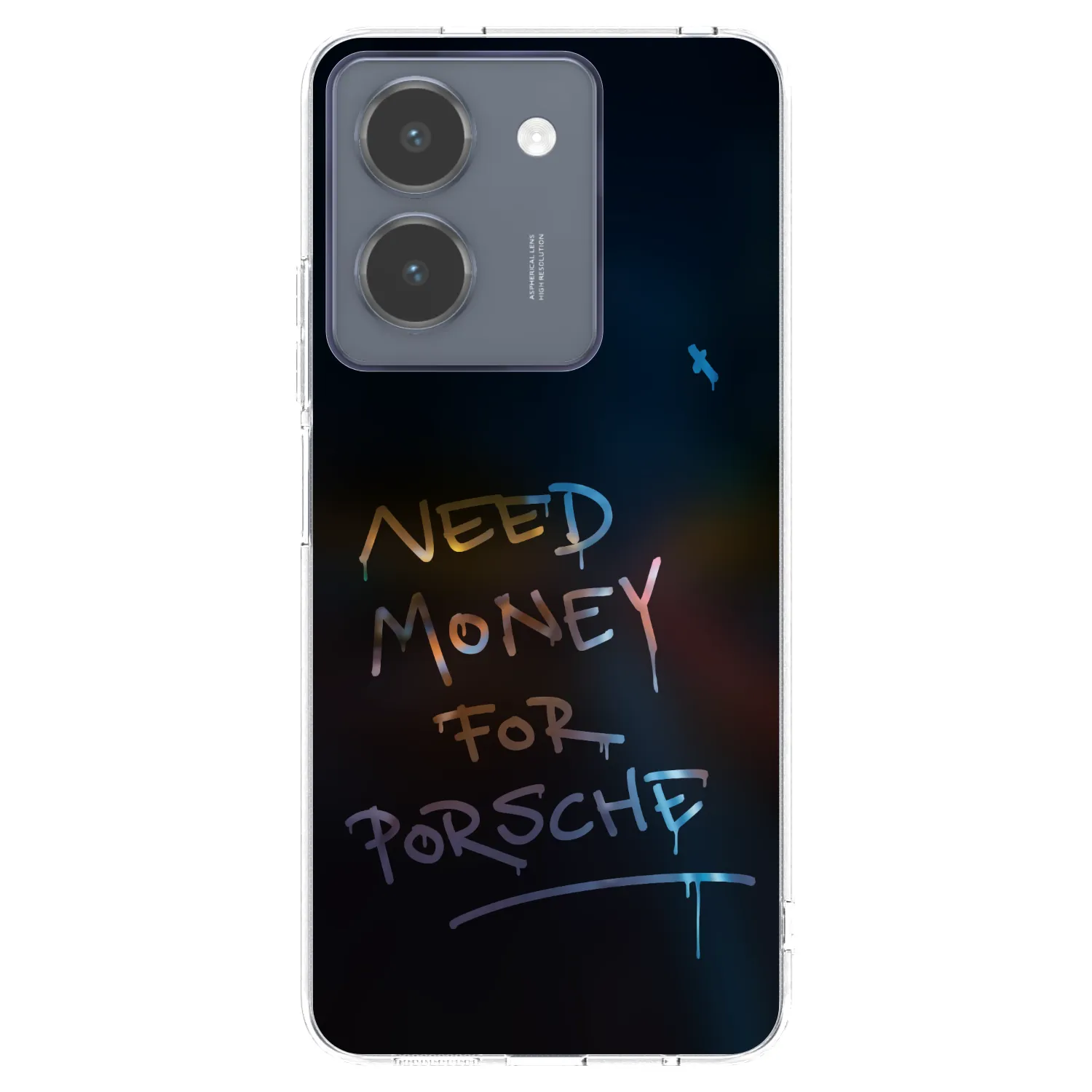 Picasee silikonowe przeźroczyste etui na Vivo Y36 4G - Neon Nights
