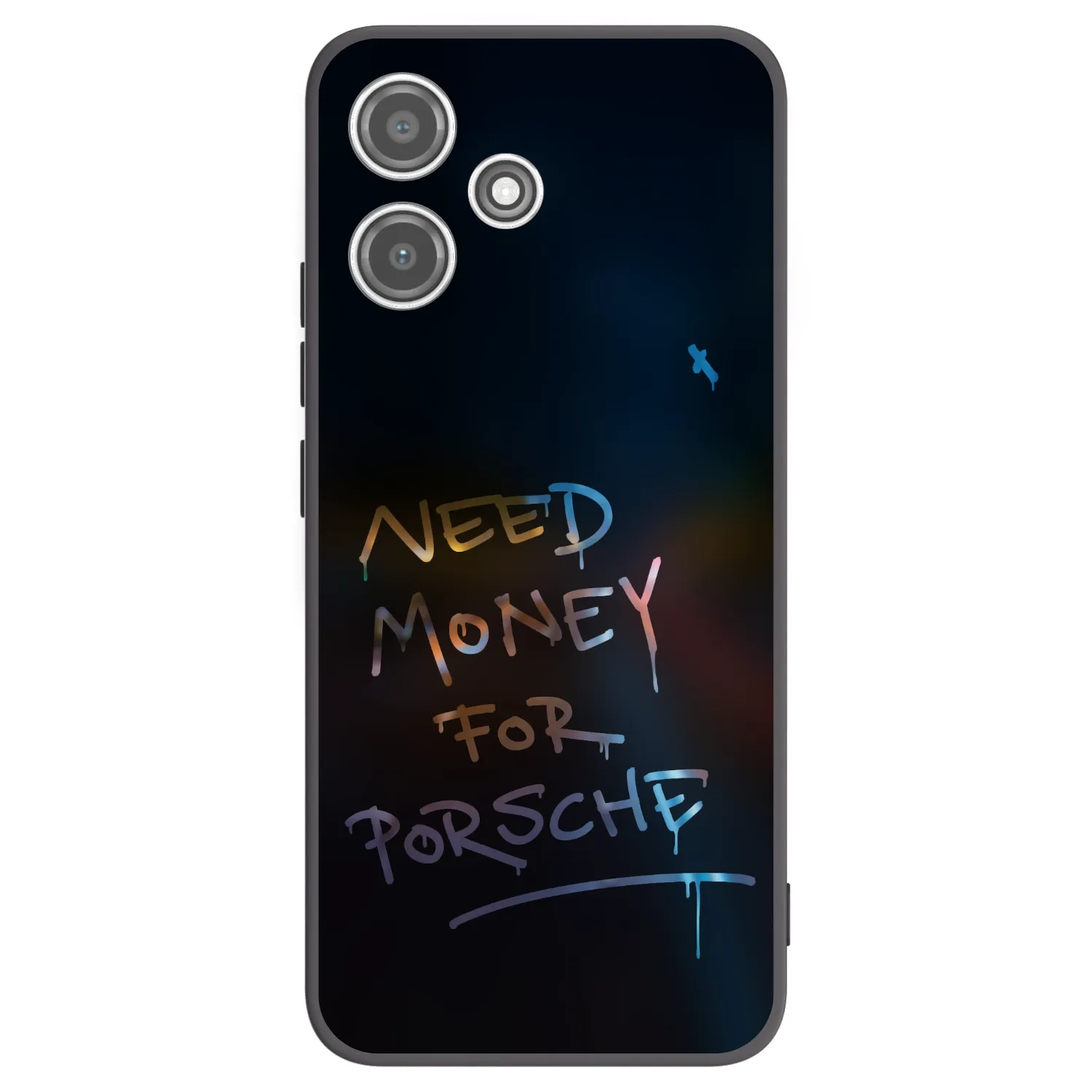 Picasee silikonowe czarne etui na Xiaomi Redmi 12 5G - Neon Nights