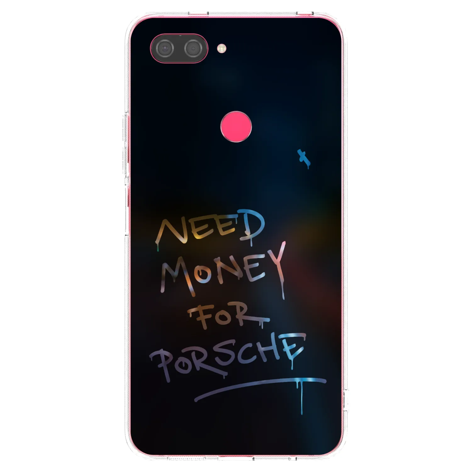Picasee silikonowe przeźroczyste etui na Xiaomi Mi 8 Lite - Neon Nights
