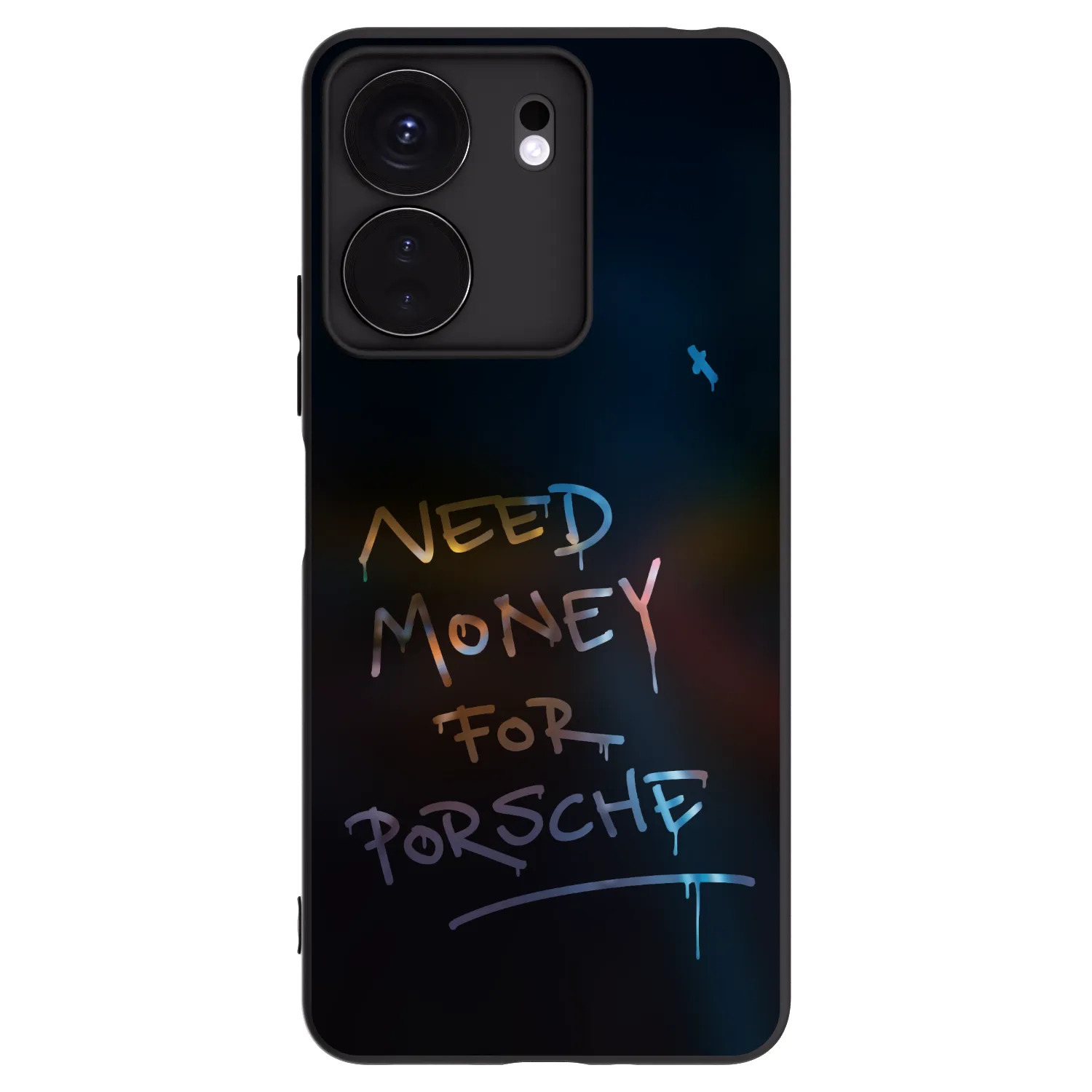 Picasee silikonowe czarne etui na Xiaomi Redmi 13C 4G - Neon Nights