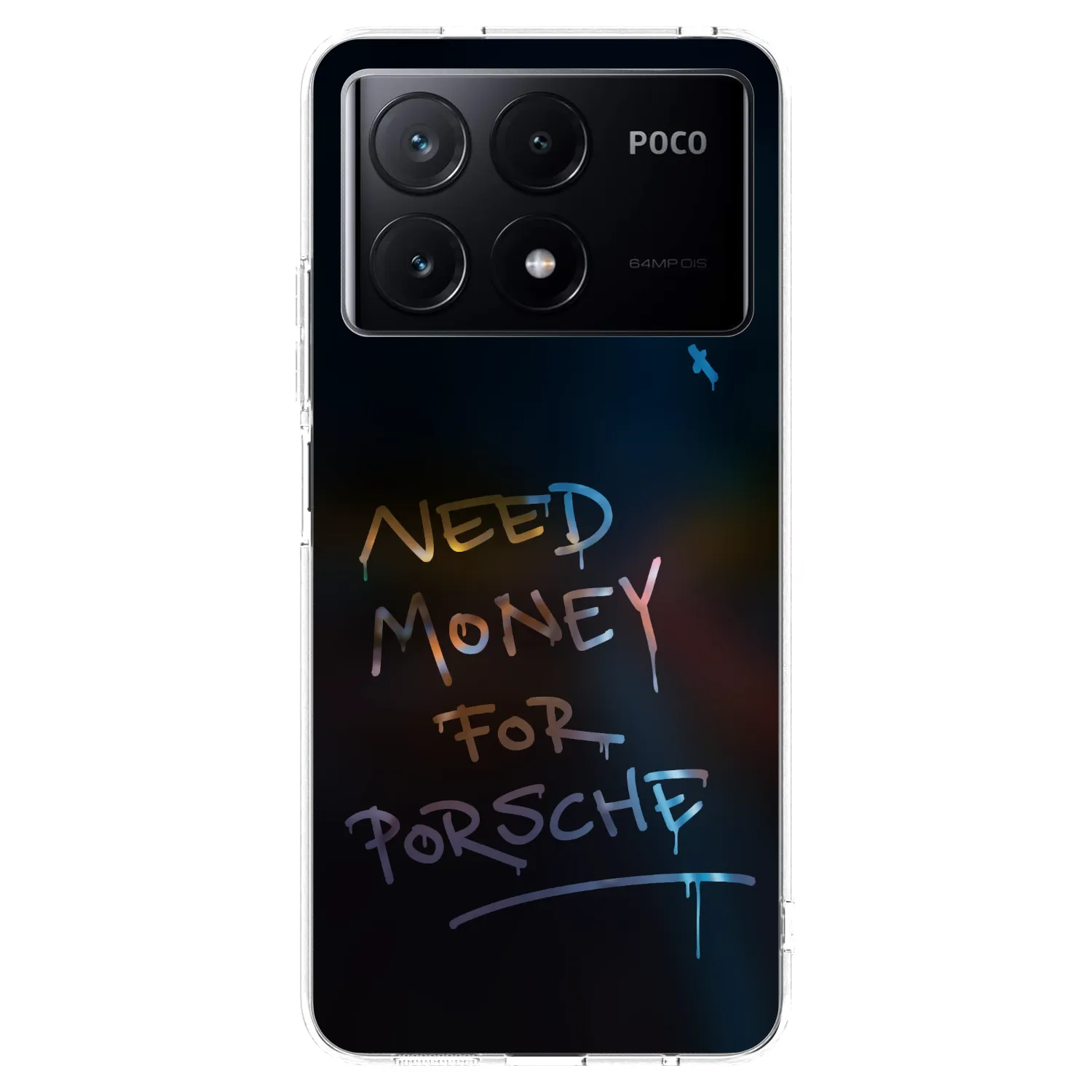 Picasee silikonowe przeźroczyste etui na Xiaomi Poco X6 Pro - Neon Nights