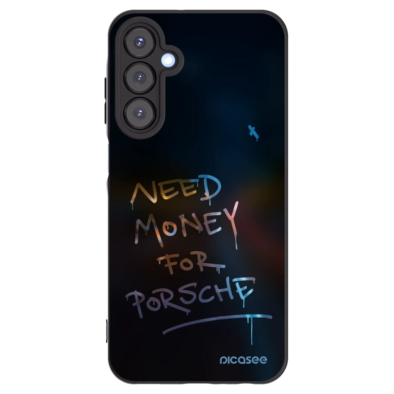 Picasee silikonowe czarne etui na Samsung Galaxy A25 A256B 5G - Neon Nights