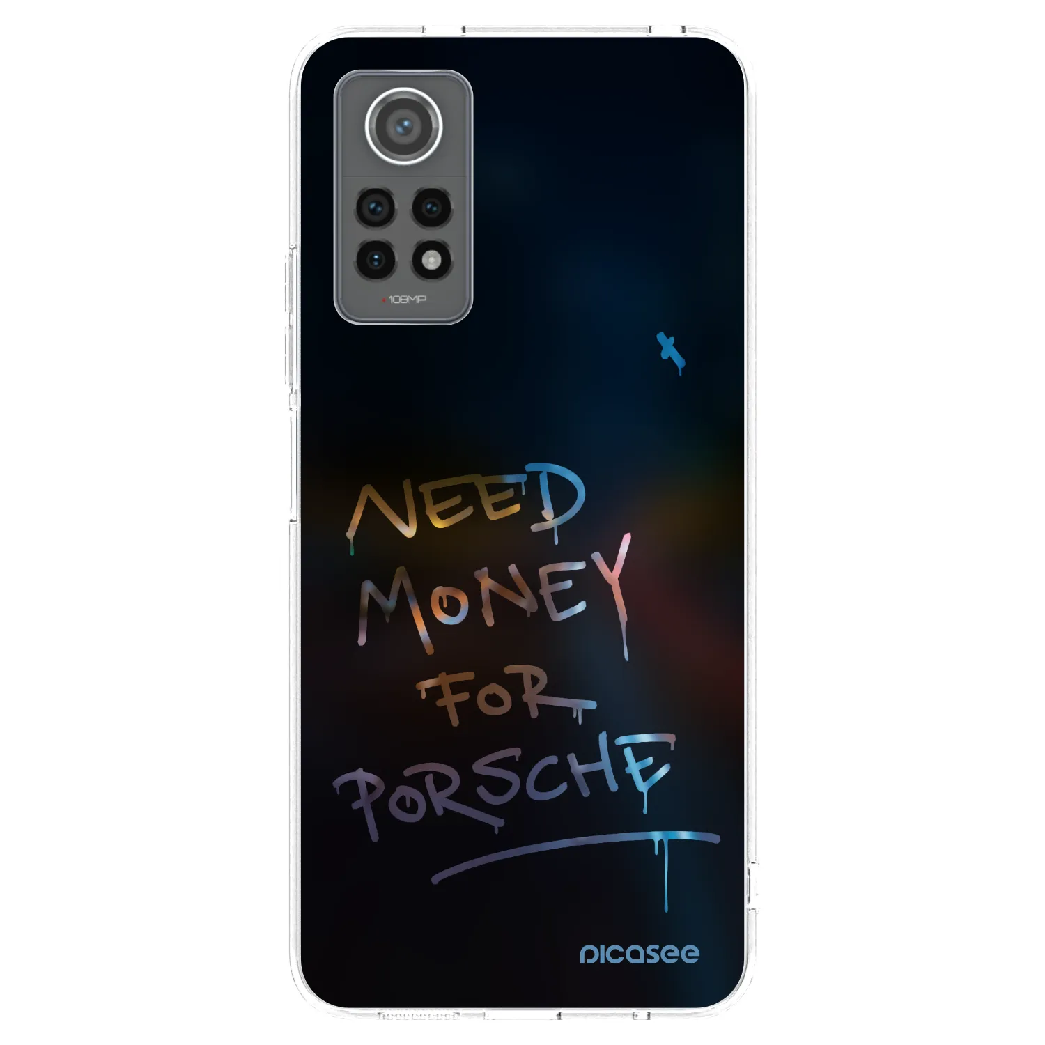 Picasee silikonowe przeźroczyste etui na Xiaomi Redmi Note 12 Pro 4G - Neon Nights