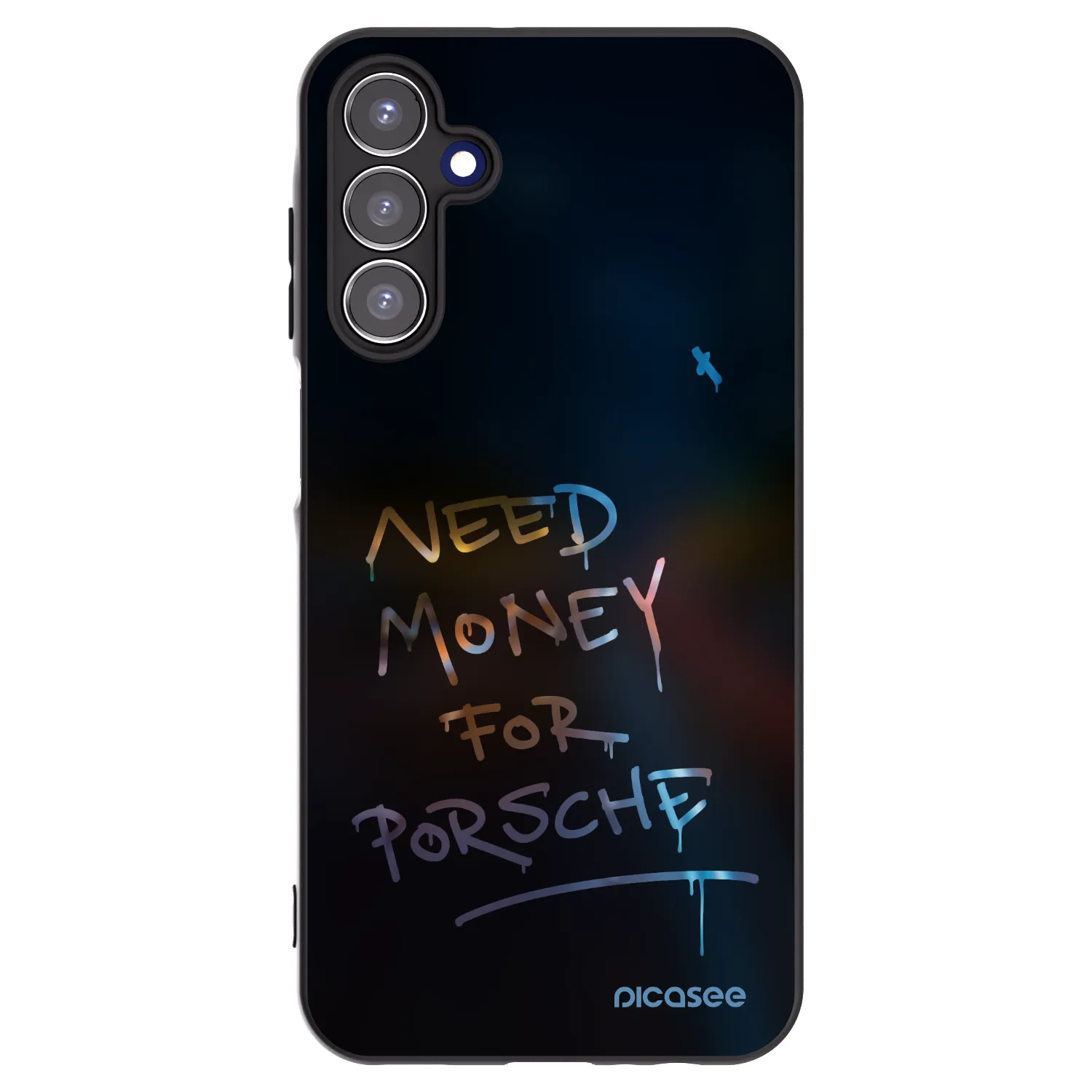 Picasee silikonowe czarne etui na Samsung Galaxy A15 A156B 5G - Neon Nights