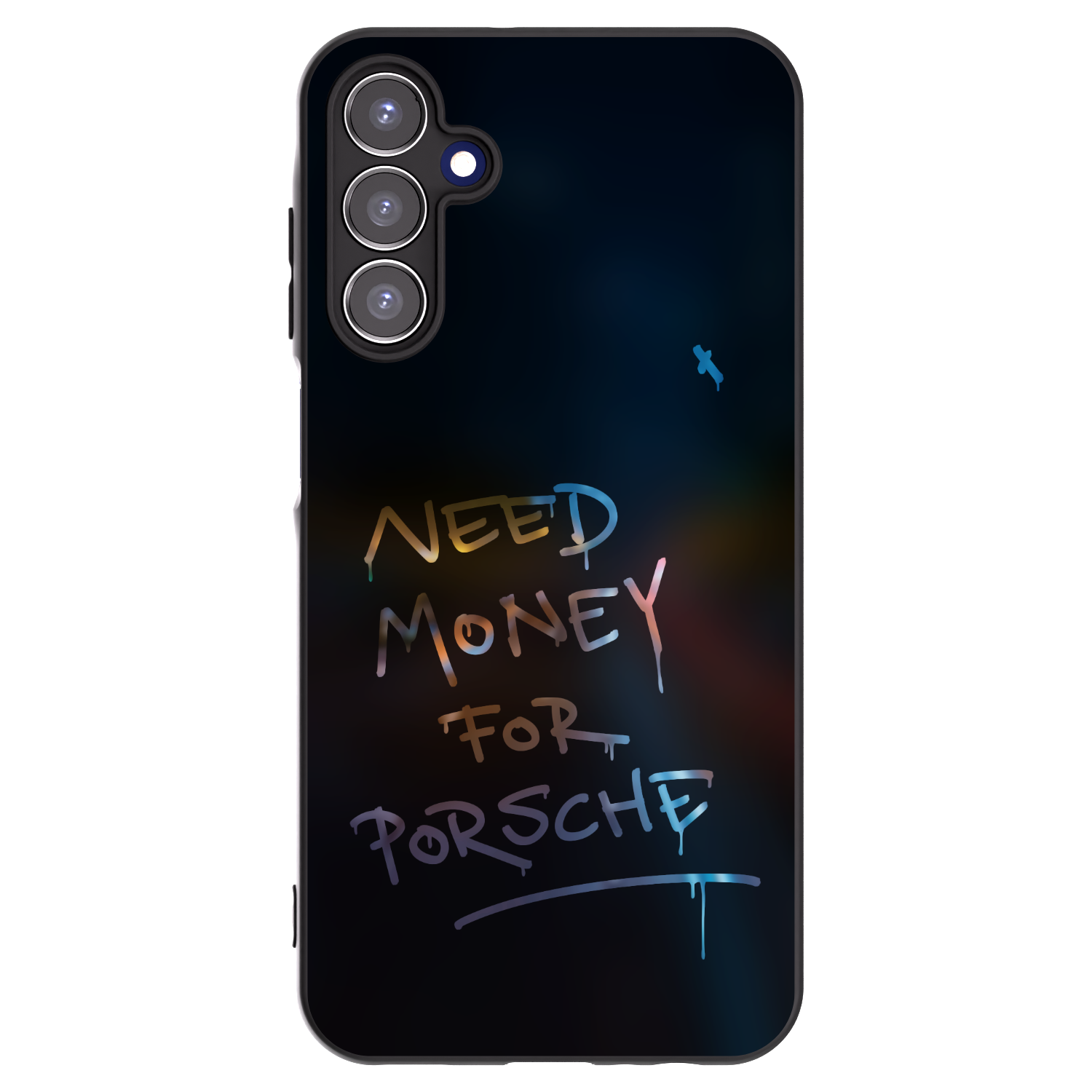 Picasee silikonowe czarne etui na Samsung Galaxy A15 A155F 4G - Neon Nights