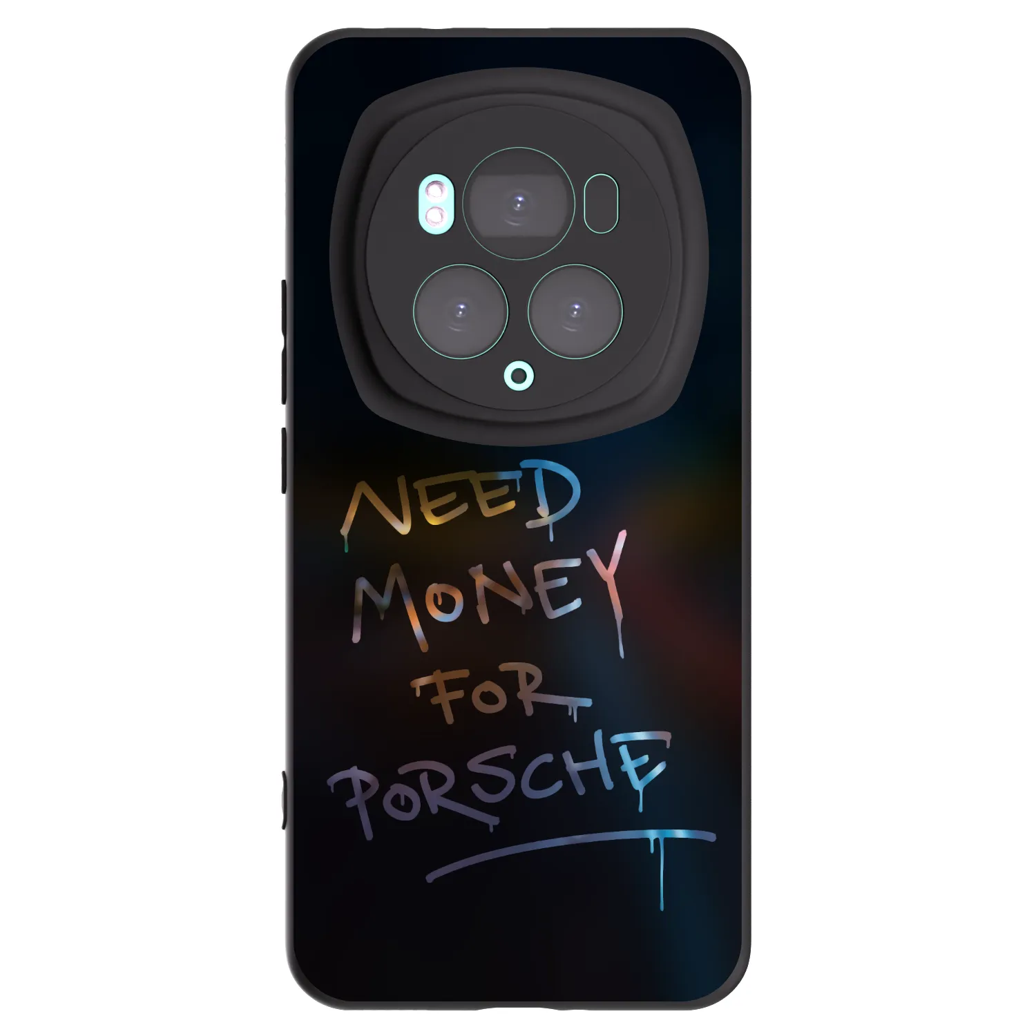 Picasee silikonowe czarne etui na Honor Magic6 Pro - Neon Nights