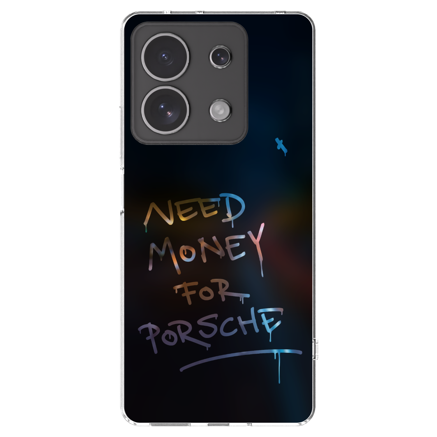 Picasee silikonowe przeźroczyste etui na Xiaomi Redmi Note 13 4G - Neon Nights