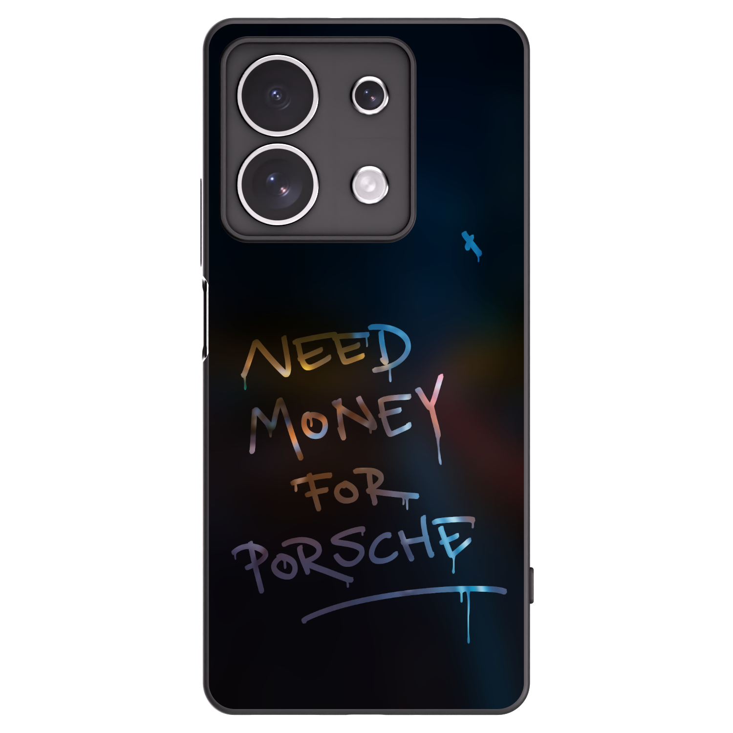 Picasee silikonowe czarne etui na Xiaomi Redmi Note 13 4G - Neon Nights