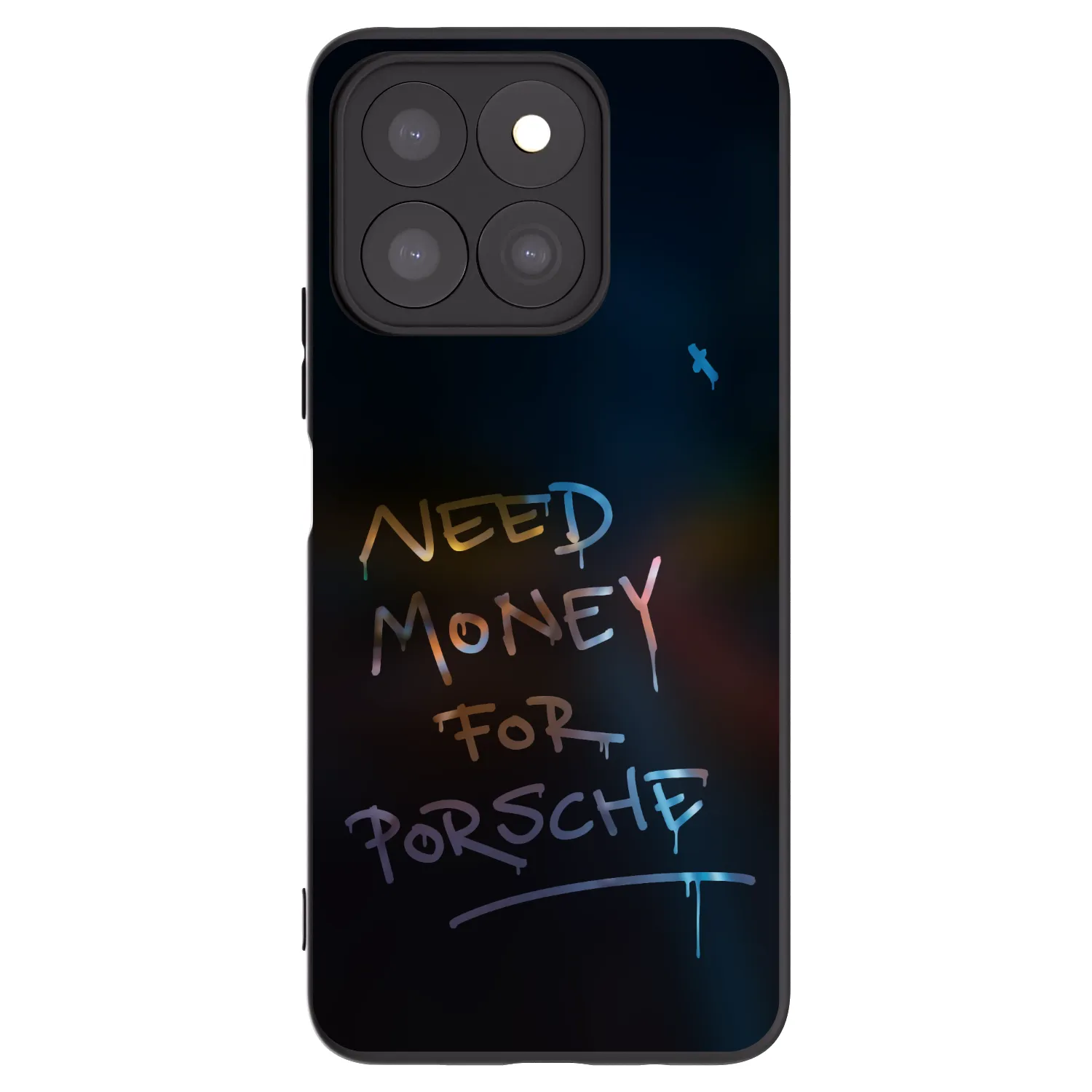 Picasee silikonowe czarne etui na Honor X8b - Neon Nights