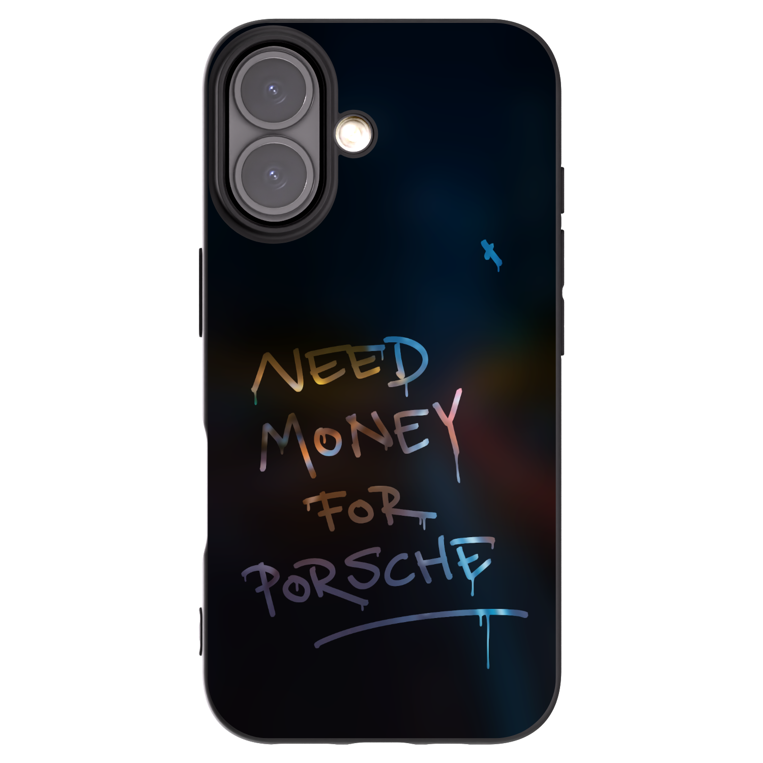 Picasee silikonowe czarne etui na Apple iPhone 16 - Neon Nights
