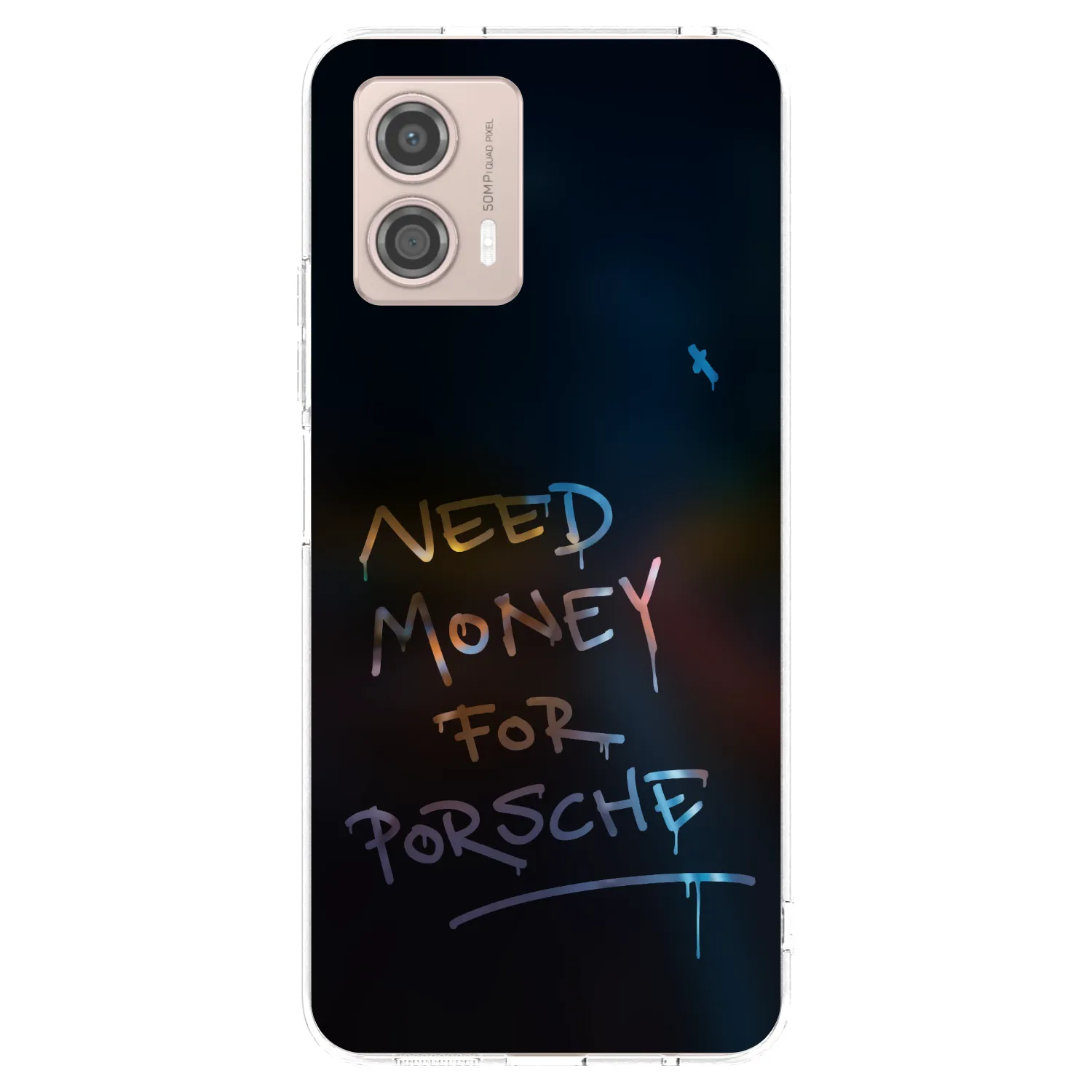 Picasee silikonowe przeźroczyste etui na Motorola Moto G53 5G - Neon Nights
