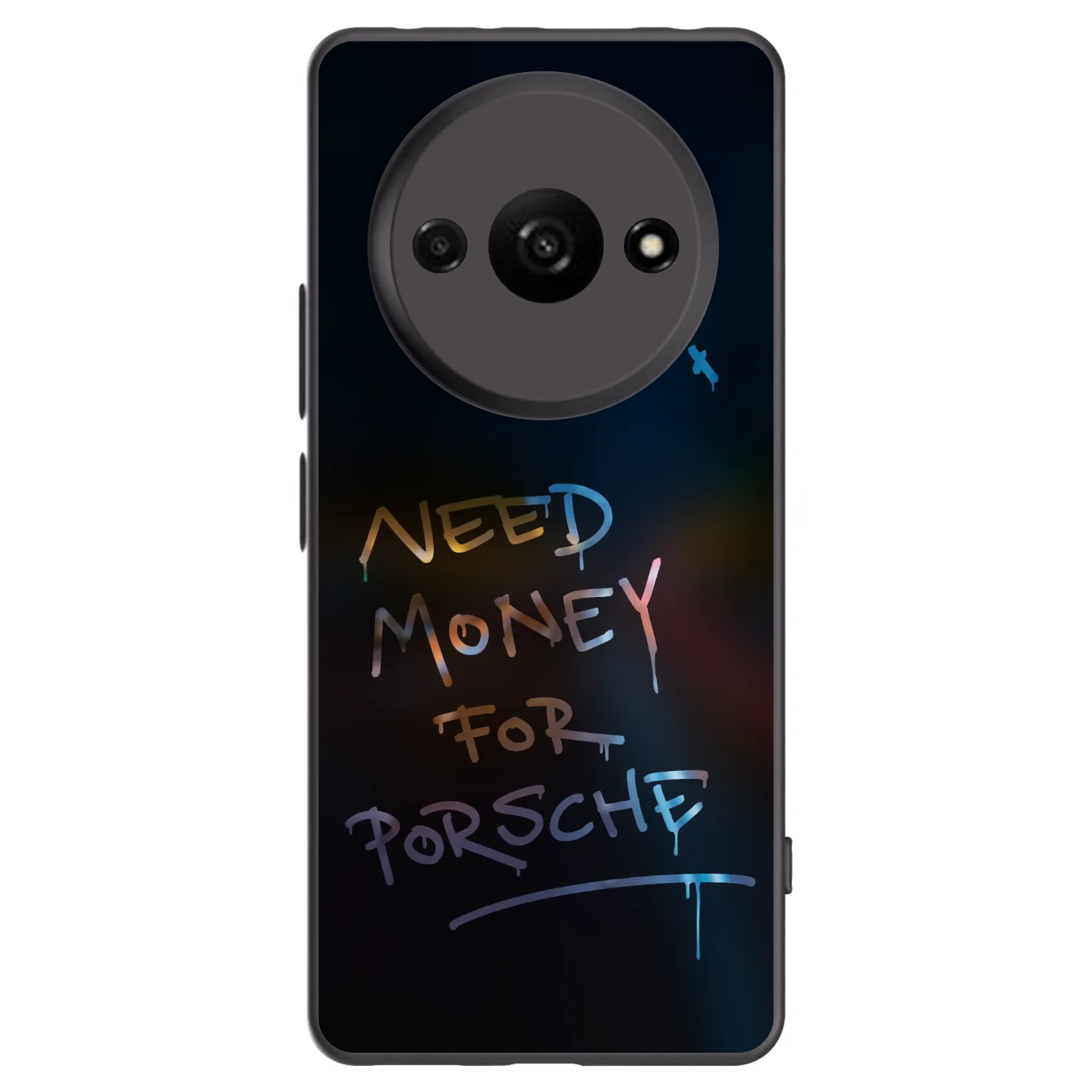 Picasee silikonowe czarne etui na Xiaomi Redmi A3 - Neon Nights